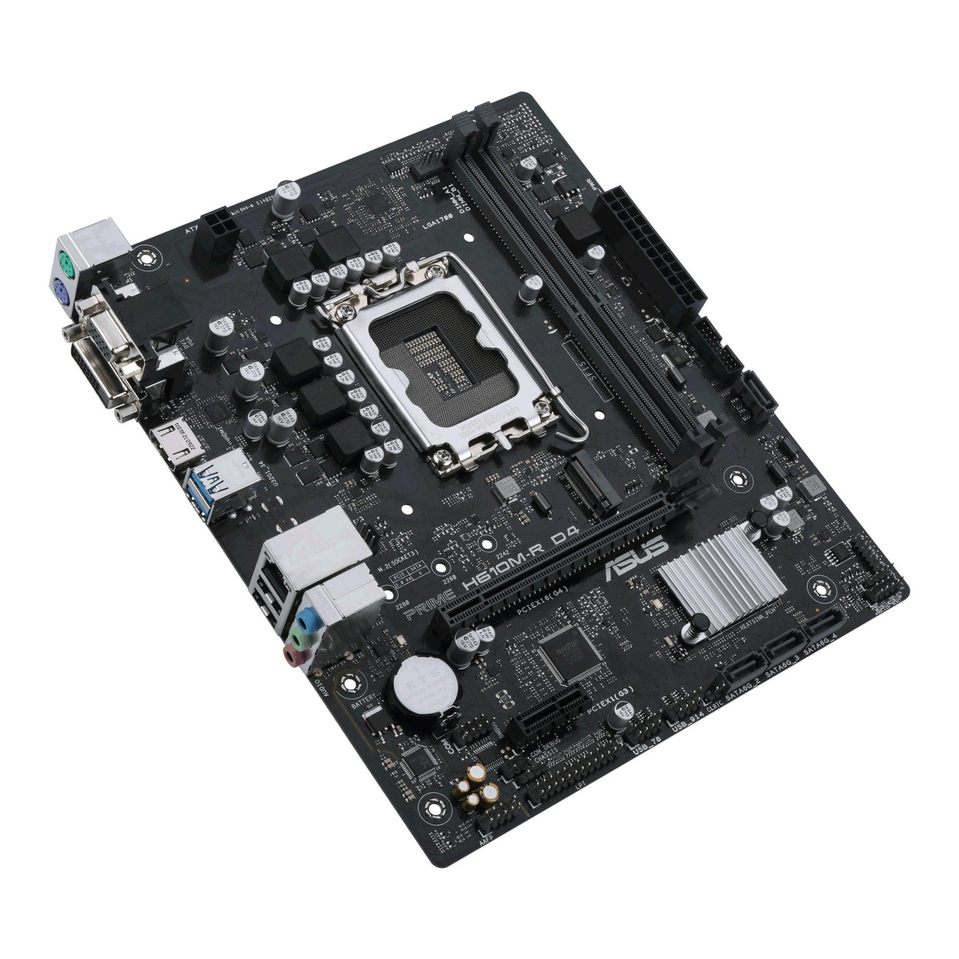 Материнська плата ASUS PRIME H610M-R D4-SI (PRIME H610M-R D4-SI) (Socket 1700, Intel H610, Micro-ATX)