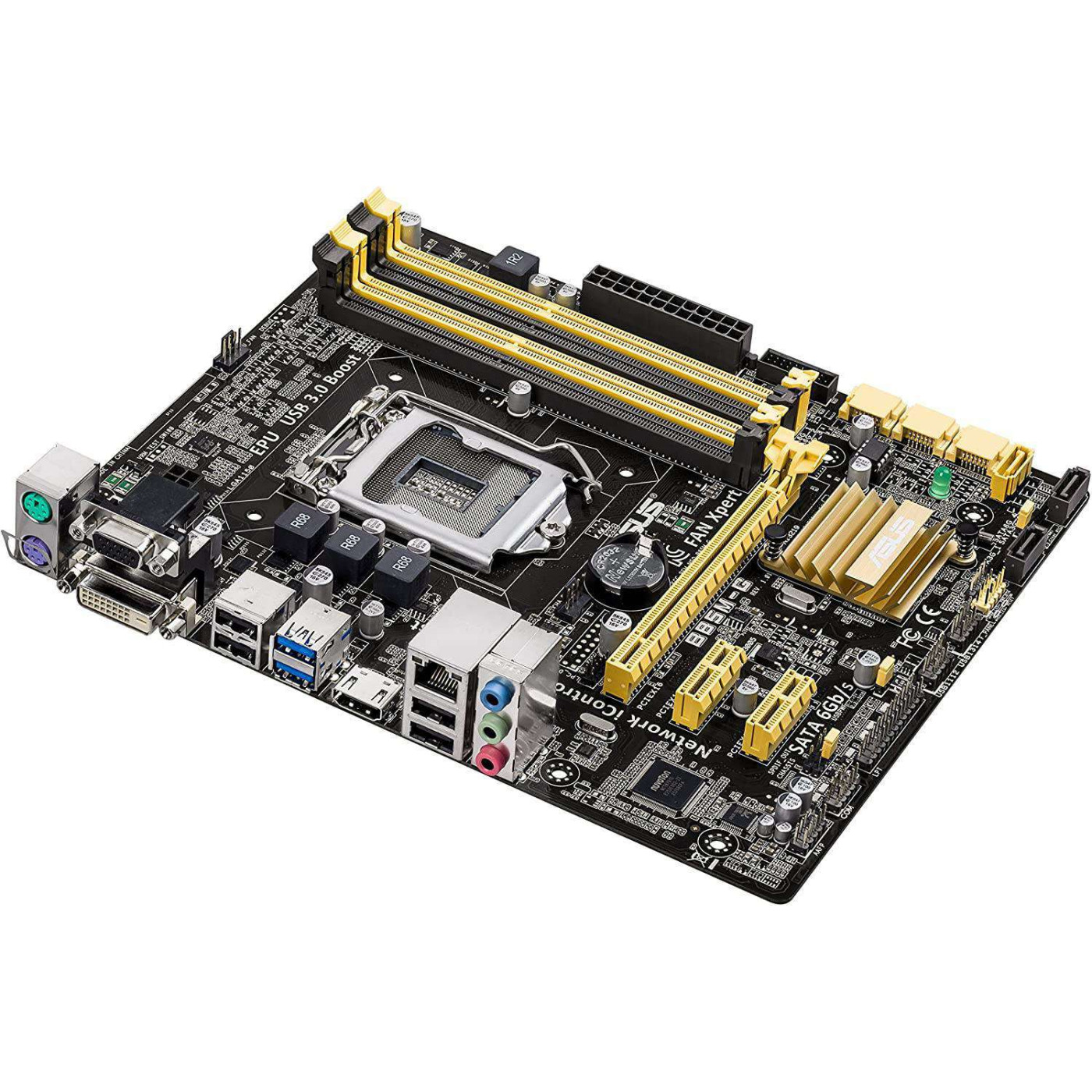 Материнська плата ASUS B85M-G (B85M-G) (Socket 1150, Intel B85, Micro-ATX) Б/в,U1