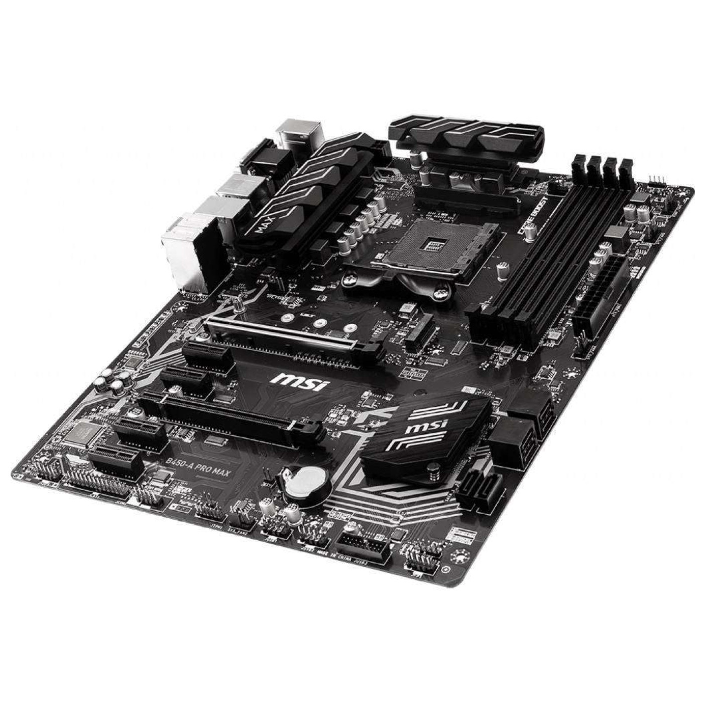 Материнська плата MSI B450-A Pro Max (B450-A Pro Max) (Socket AM4, AMD B450, ATX) Б/в