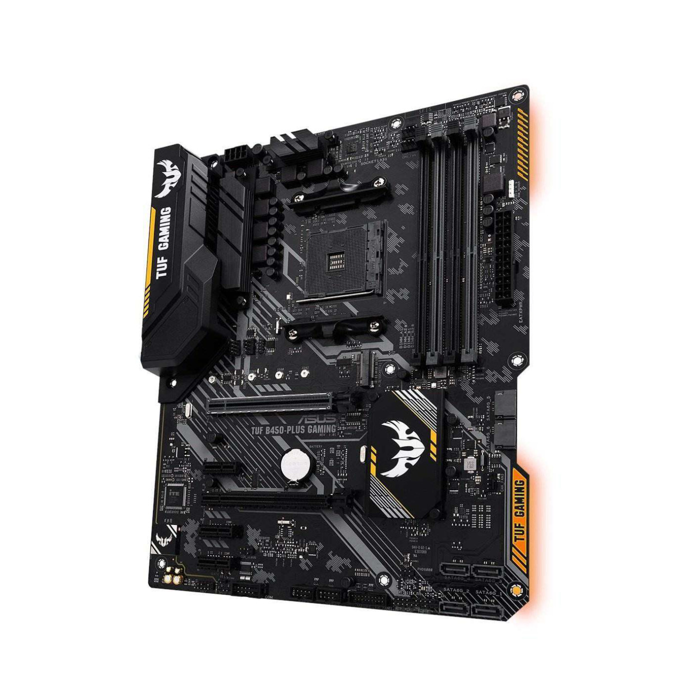 Материнская плата ASUS TUF B450-Plus Gaming (TUF B450-Plus Gaming) (Socket AM4, AMD B450, ATX) Б/у