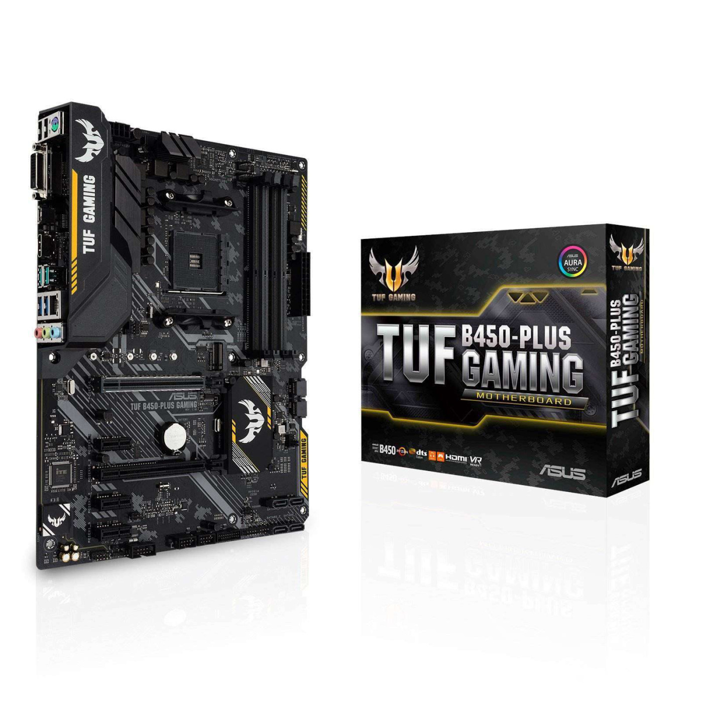 Материнская плата ASUS TUF B450-Plus Gaming (TUF B450-Plus Gaming) (Socket AM4, AMD B450, ATX) Б/у