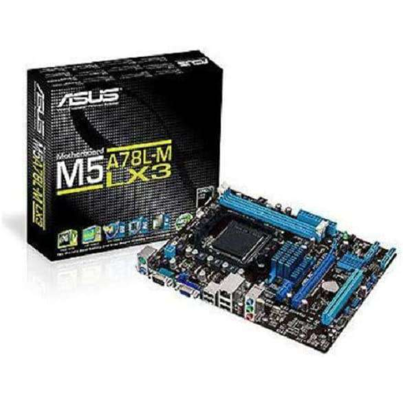 Материнська плата ASUS M5A78L-M LX3 (M5A78L-M LX3) (Socket AM3+, AMD 760G, Micro-ATX) Б/в