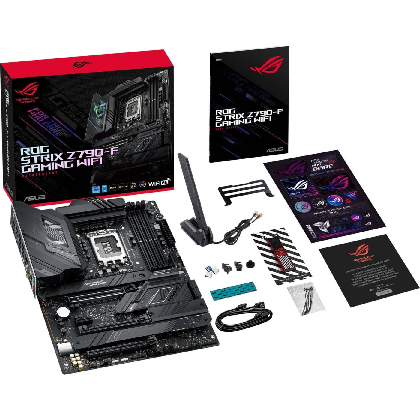 Материнская плата ASUS ROG STRIX Z790-F GAMING WIFI (ROG STRIX Z790-F GAMING WIFI) (Socket 1700, Intel Z790, ATX) Б/у