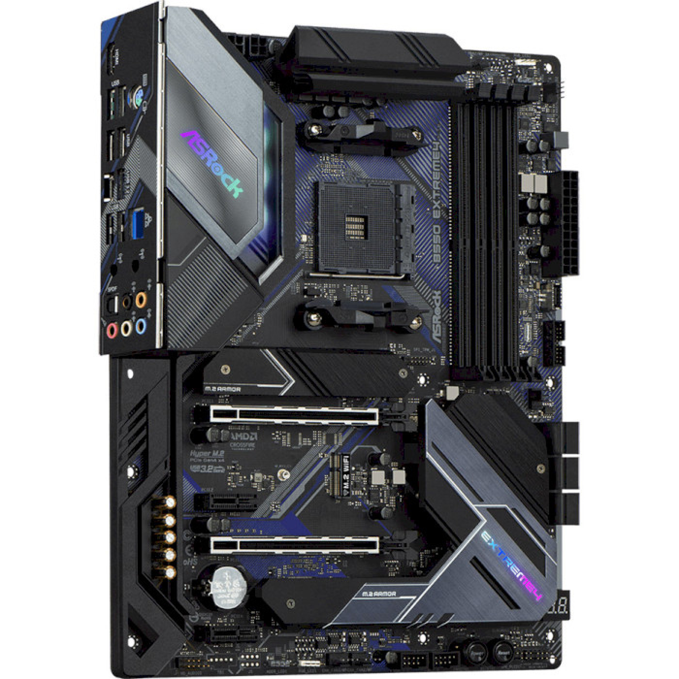 Материнская плата AsRock B550 Extreme4 (B550 Extreme4) (Socket AM4, AMD B550, ATX) Б/у