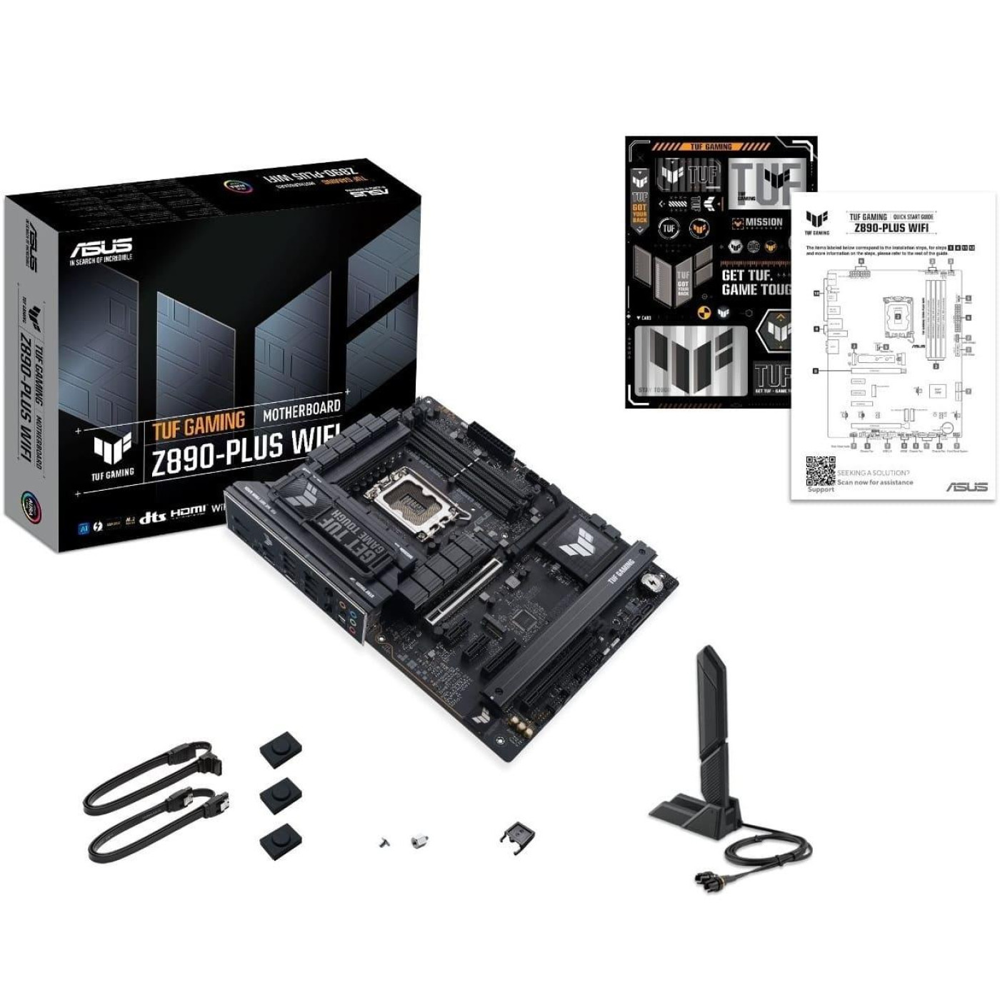 Материнська плата ASUS TUF GAMING Z890-PLUS WIFI (TUF GAMING Z890-PLUS WIFI) (Socket 1851, Intel Z890, ATX)