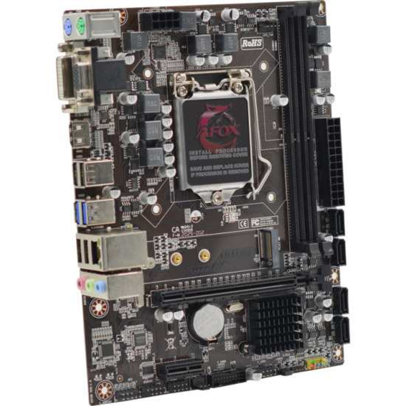 Материнская плата Afox IB250-MA6 (IB250-MA6) (Socket 1151, Intel B250, Micro-ATX)