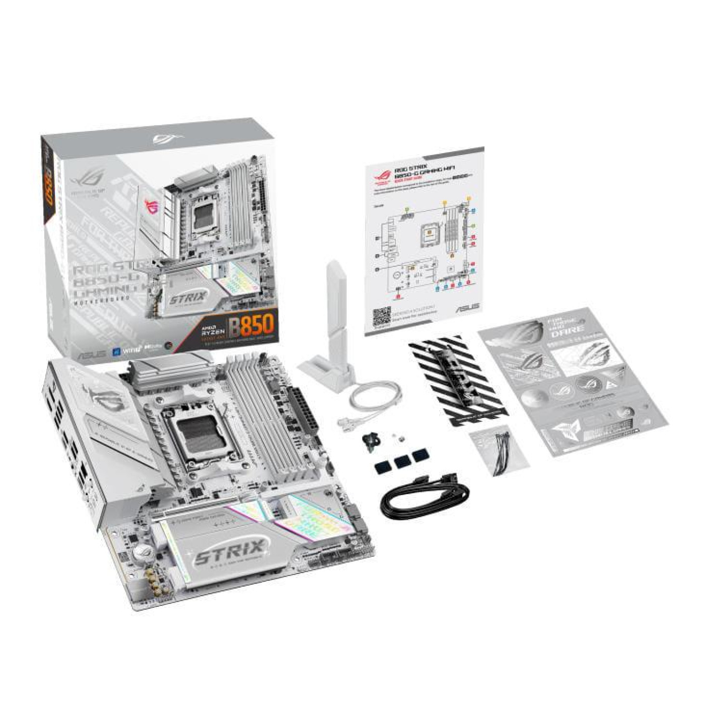 Материнская плата ASUS ROG STRIX B850-G GAMING WIFI (ROG STRIX B850-G GAMING WIFI) (Socket AM5, AMD B850, Micro-ATX)