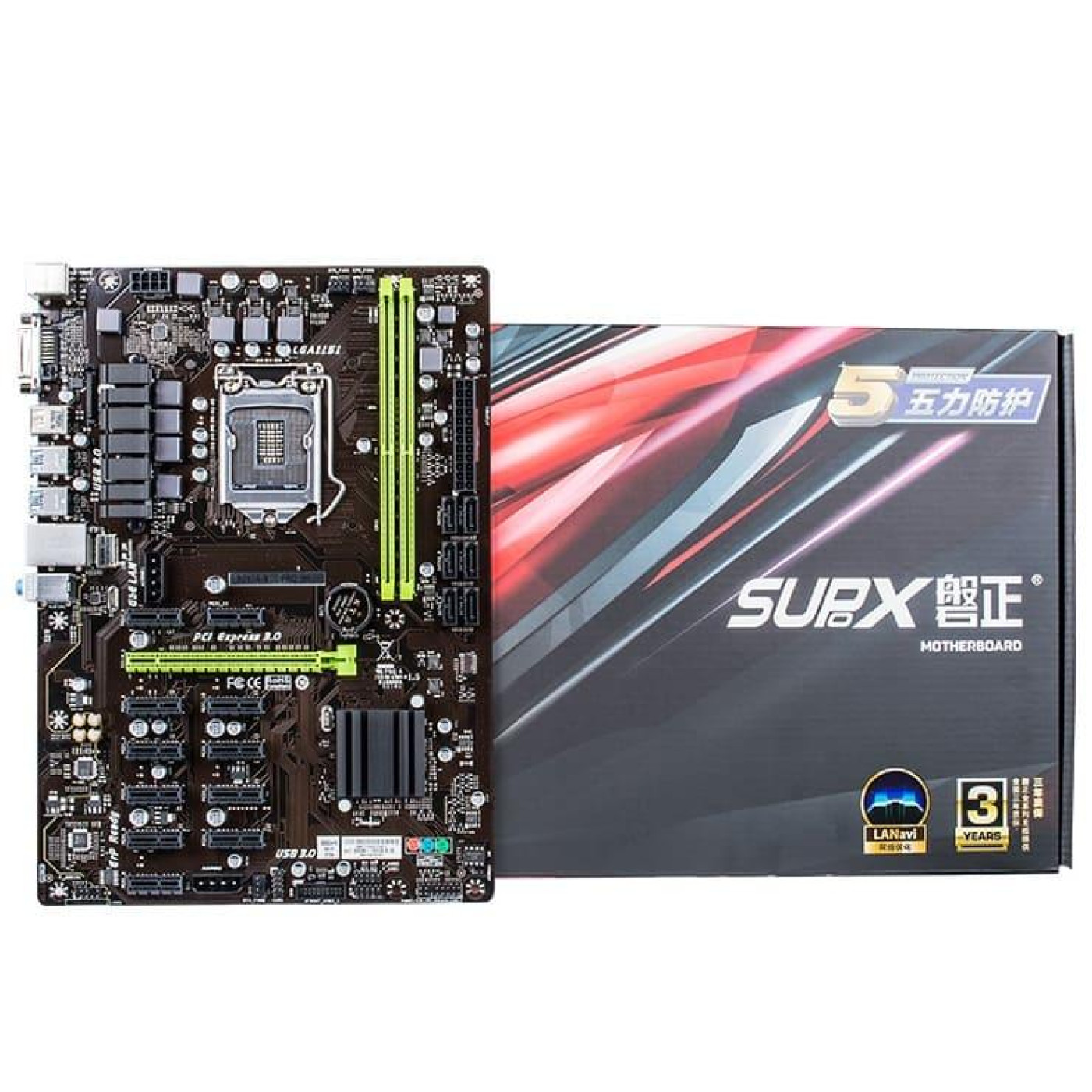 Материнська плата SUPoX B250A-BTC PRO v1 (B250A-BTC PRO v1) ( Б/в,U1