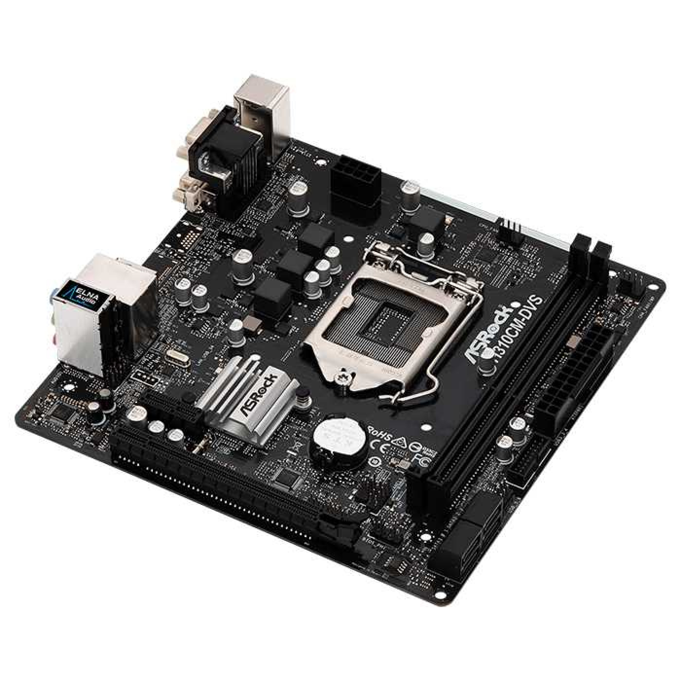 Материнская плата AsRock H310CM-DVS (H310CM-DVS) (Socket 1151 v2, Intel H310, Micro-ATX) Б/у,U1