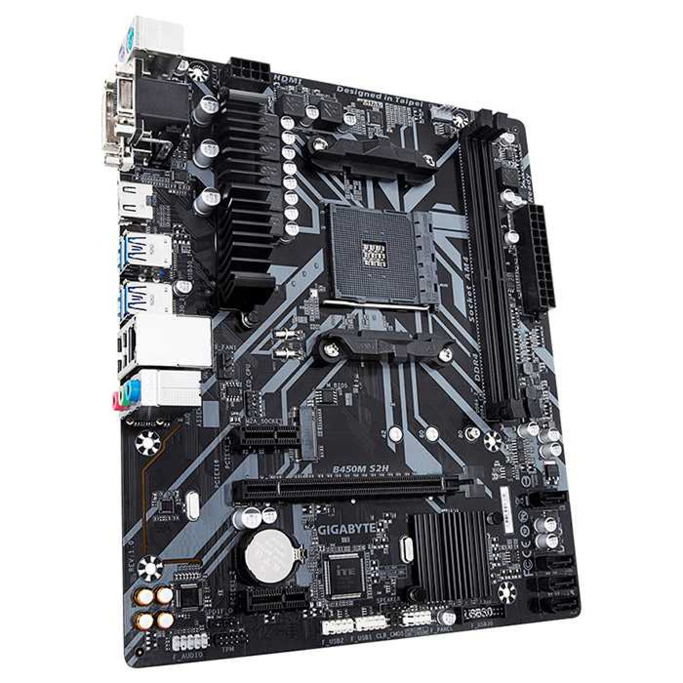 Материнська плата Gigabyte B450M S2H (B450M S2H) (sAM4, AMD B450, Micro-ATX)