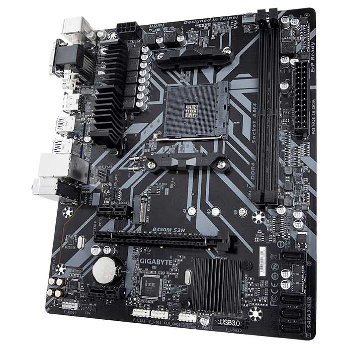 Материнська плата Gigabyte B450M S2H (B450M S2H) (sAM4, AMD B450, Micro-ATX)