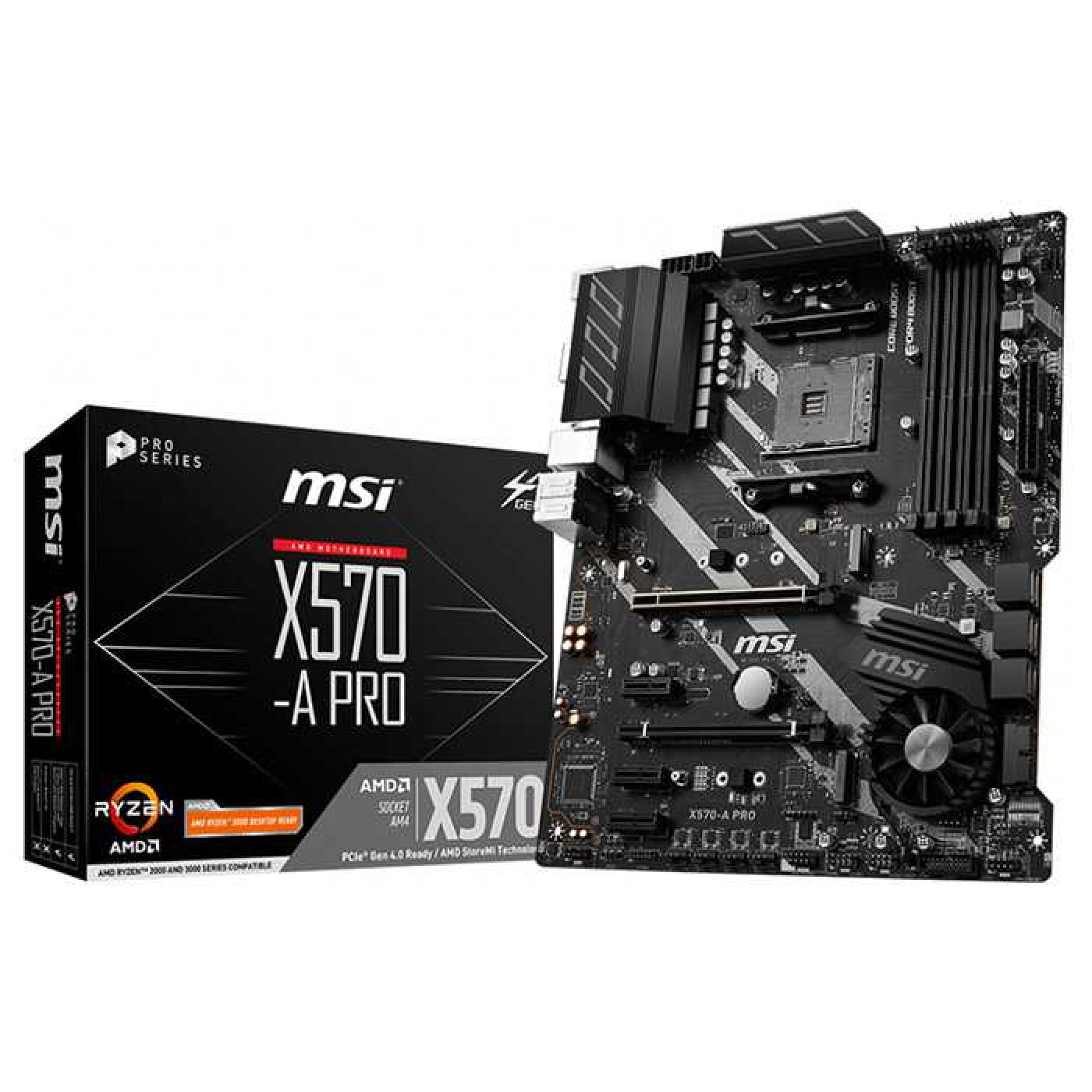 Материнська плата MSI X570-A Pro (X570-A Pro) (Socket AM4, AMD X570, ATX) Б/в