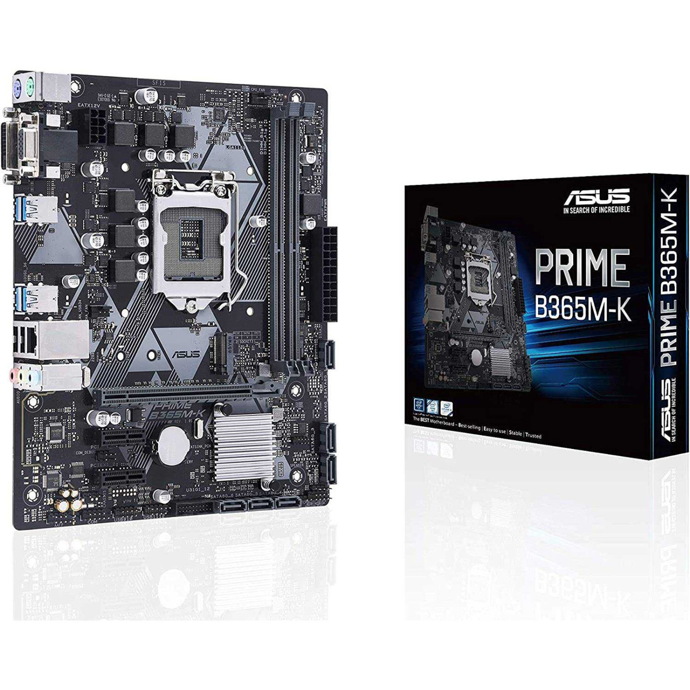 Материнська плата ASUS Prime B365M-K (Prime B365M-K) (Socket 1151 v2, Intel B365, Micro-ATX) Б/в