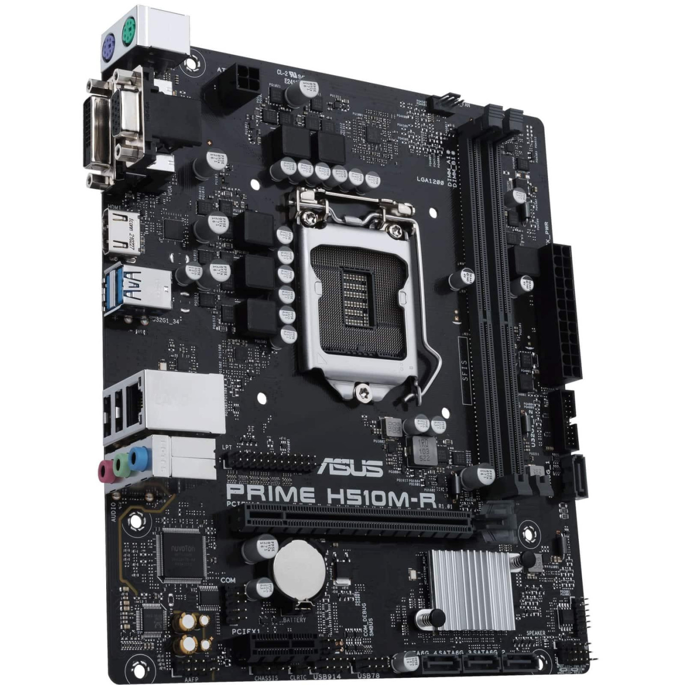 Материнська плата ASUS PRIME H510M-R R2.0-SI (PRIME H510M-R R2.0-SI) (Socket 1200, Intel H510, Micro-ATX)
