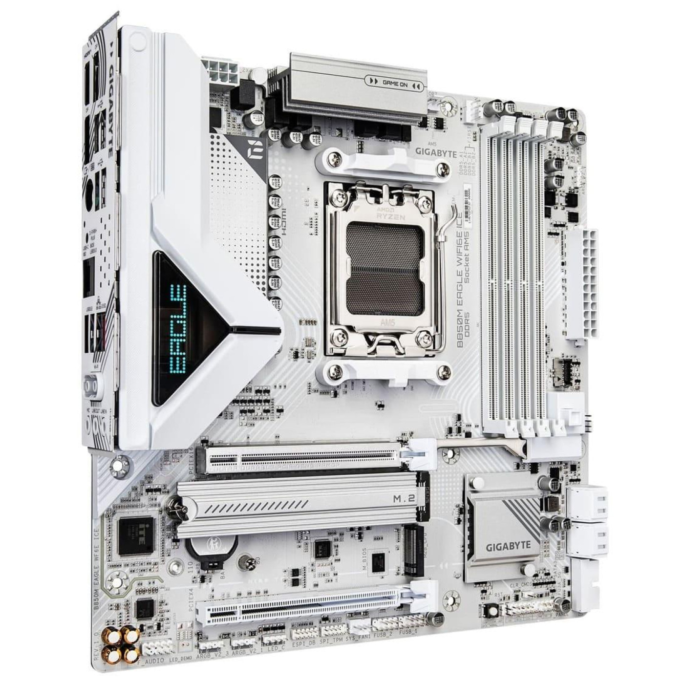 Материнская плата Gigabyte B850M EAGLE WIFI6E ICE (B850M EAGLE WIFI6E ICE) (Socket AM5, AMD B850, Micro-ATX)