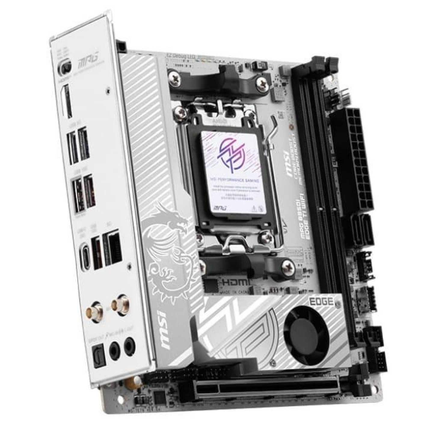 Материнська плата MSI MPG B850I EDGE TI WIFI (MPG B850I EDGE TI WIFI) (Socket AM5, AMD B850, Mini-ITX)