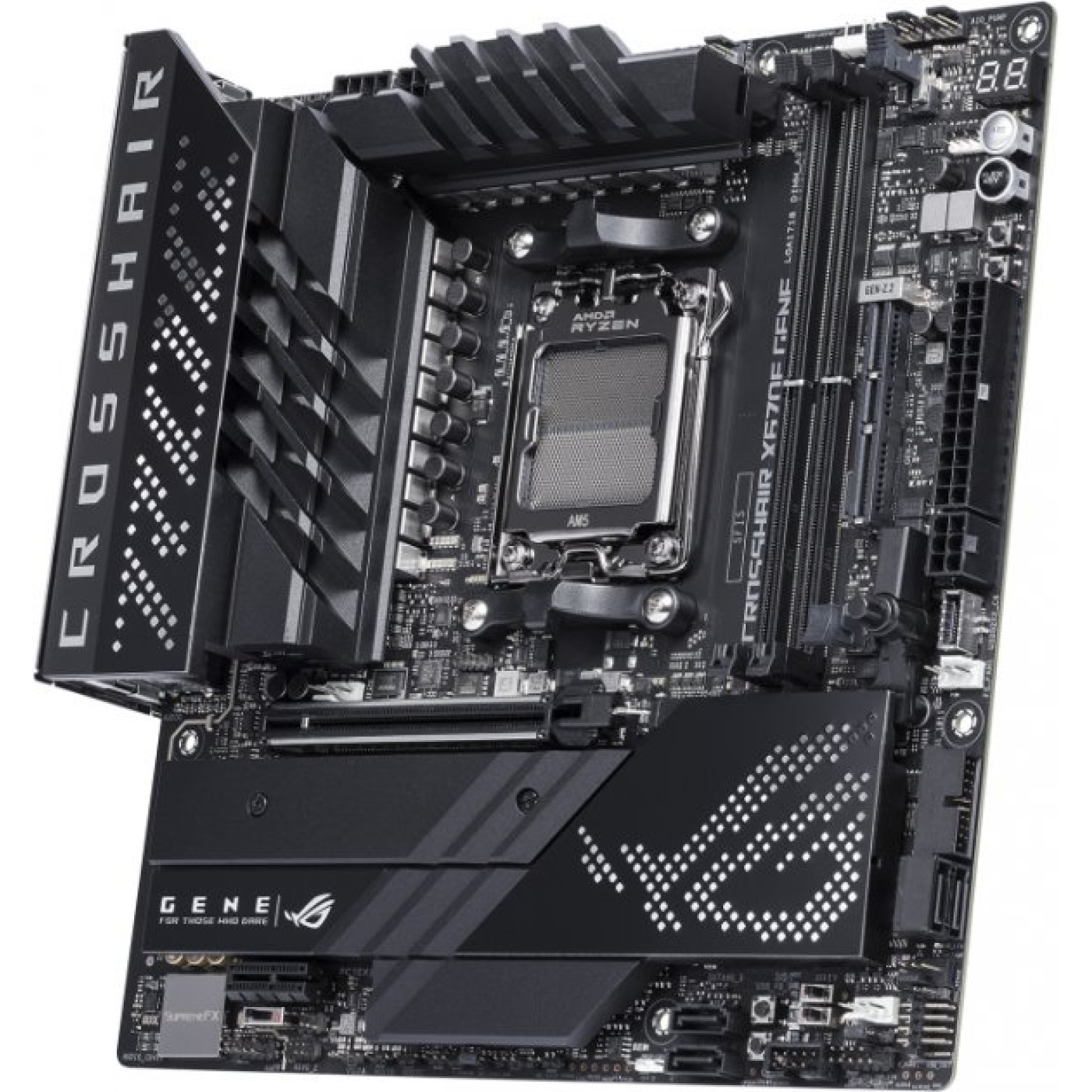 Материнська плата ASUS ROG CROSSHAIR X670E GENE (ROG CROSSHAIR X670E GENE) (Socket AM5, AMD X670E, Micro-ATX) Б/в