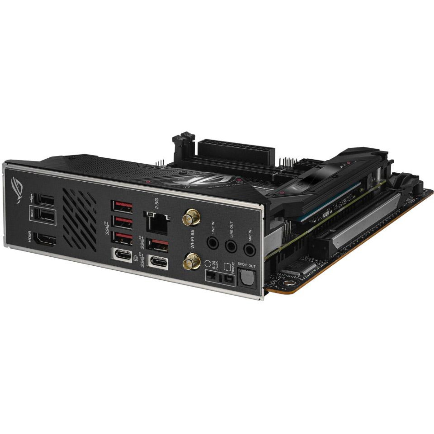 Материнська плата ASUS ROG Strix B650E-I Gaming WIFI (ROG STRIX B650E-I GAMING WIFI) (Socket AM5, AMD B650, Mini-ITX) Б/в,U1