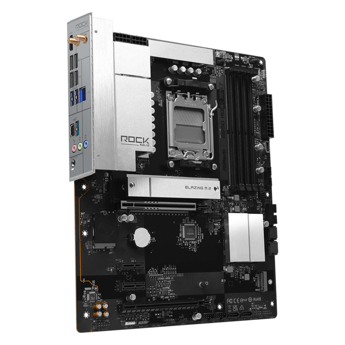 Материнська плата ASRock B850 ROCK WIFI 7 (B850 ROCK WIFI 7) (Socket AM5, AMD B850, ATX)
