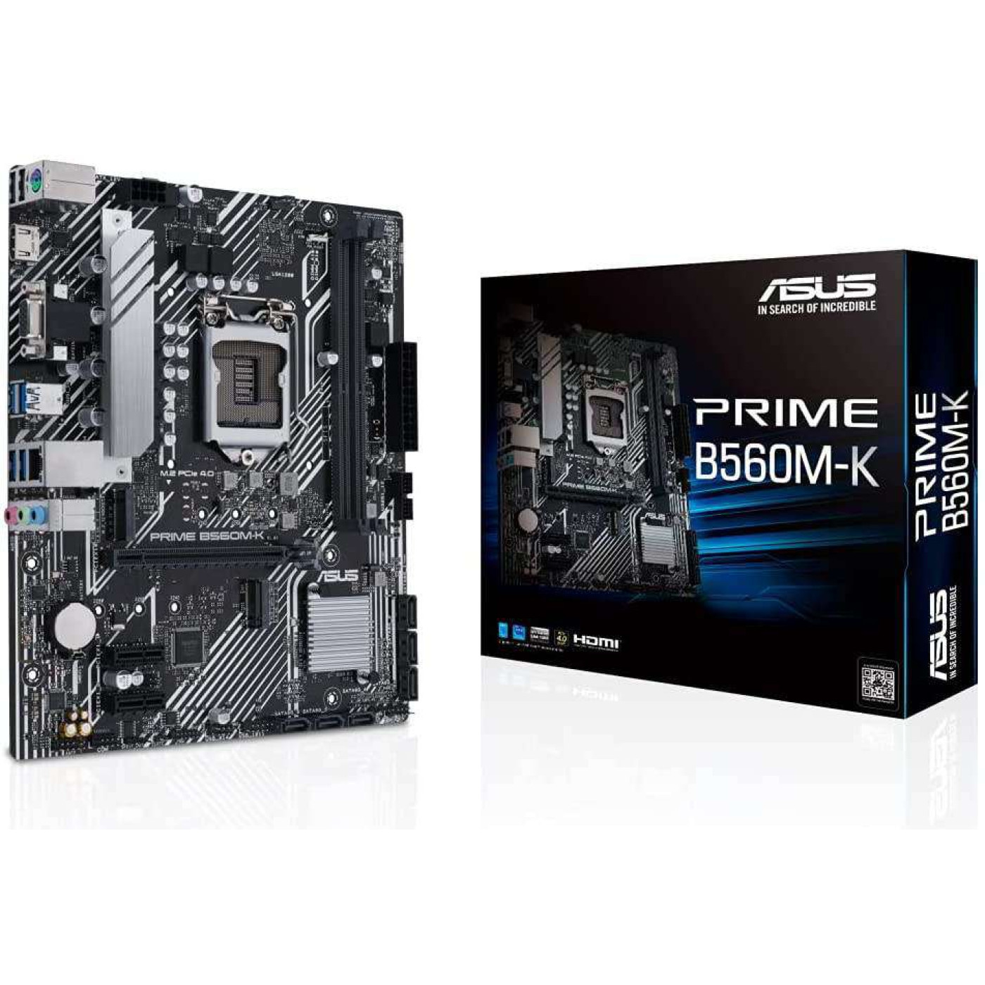 Материнская плата ASUS PRIME B560M-K (PRIME B560M-K) (Socket 1200, Intel B560, Micro-ATX) Б/у