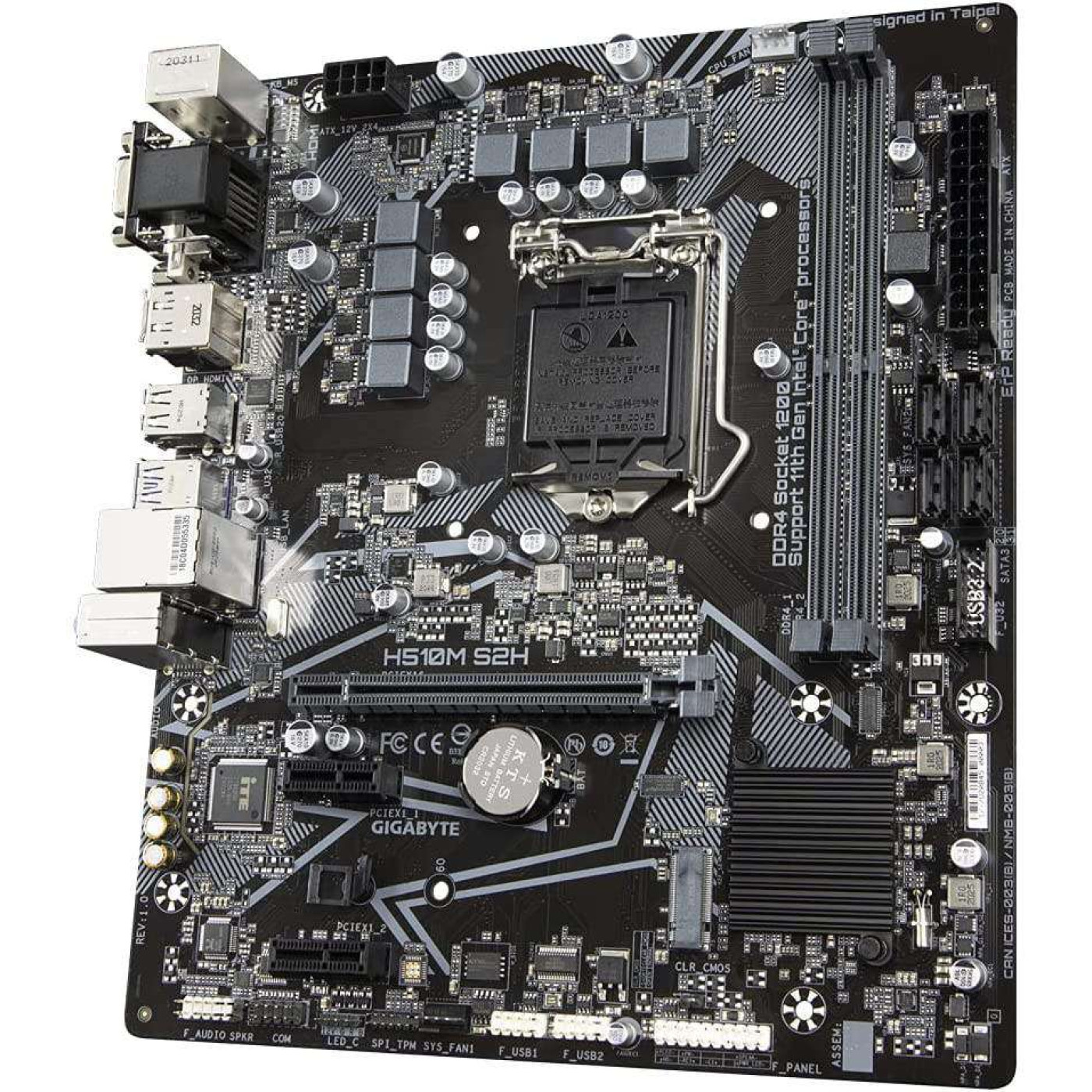 Материнская плата Gigabyte H510M S2H (H510M S2H) (Socket 1200, Intel H510, Micro-ATX) Б/у