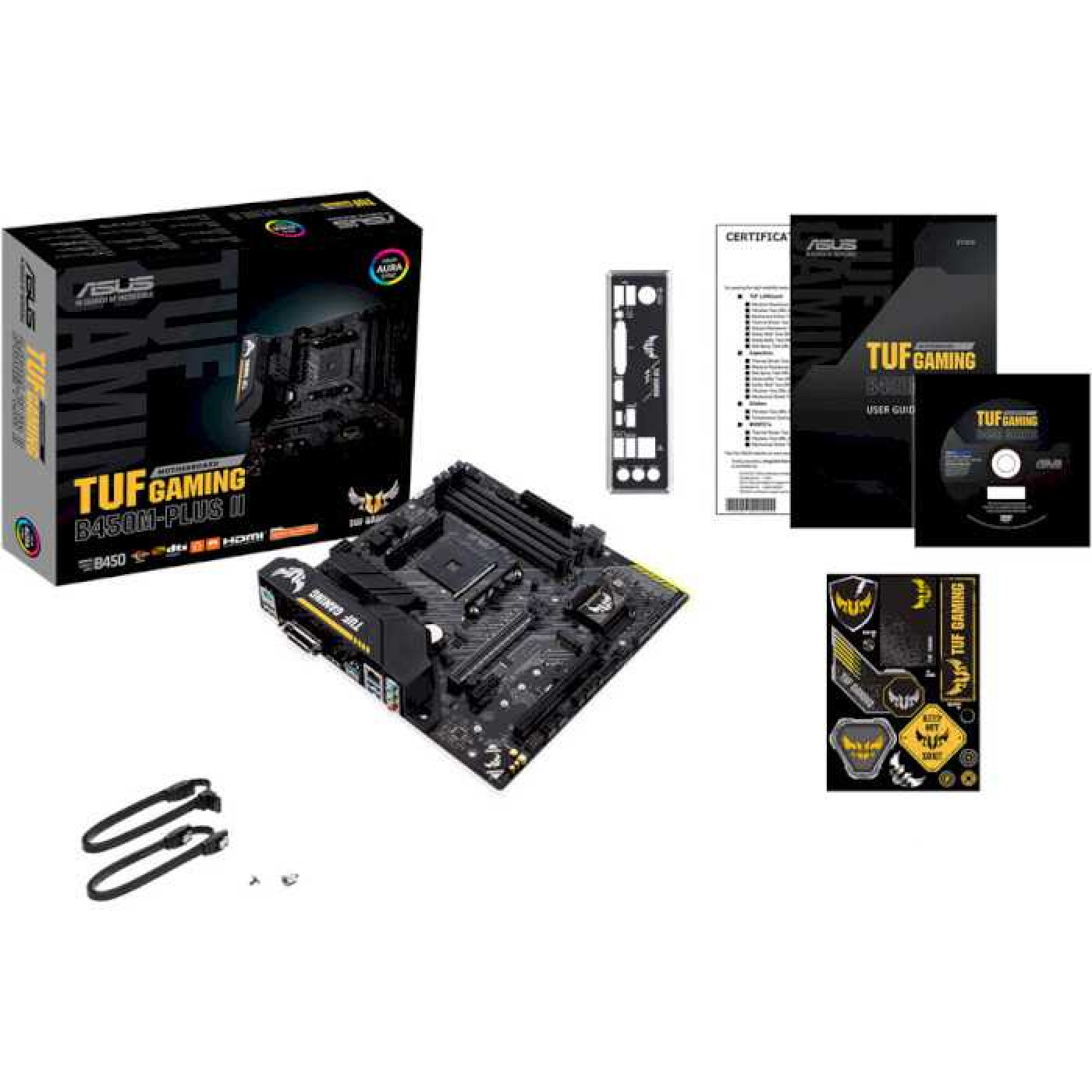 Материнская плата ASUS TUF Gaming B450M-Plus II (TUF GAMING B450M-PLUS II) (Socket AM4, AMD B450, Micro-ATX) U1