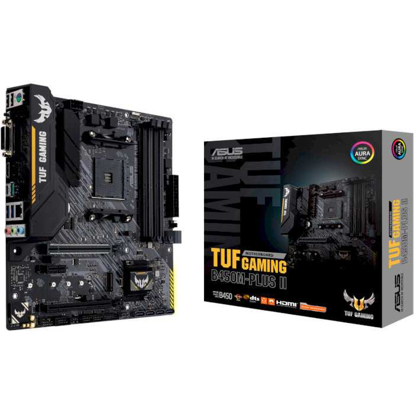Материнская плата ASUS TUF Gaming B450M-Plus II (TUF GAMING B450M-PLUS II) (Socket AM4, AMD B450, Micro-ATX) U1