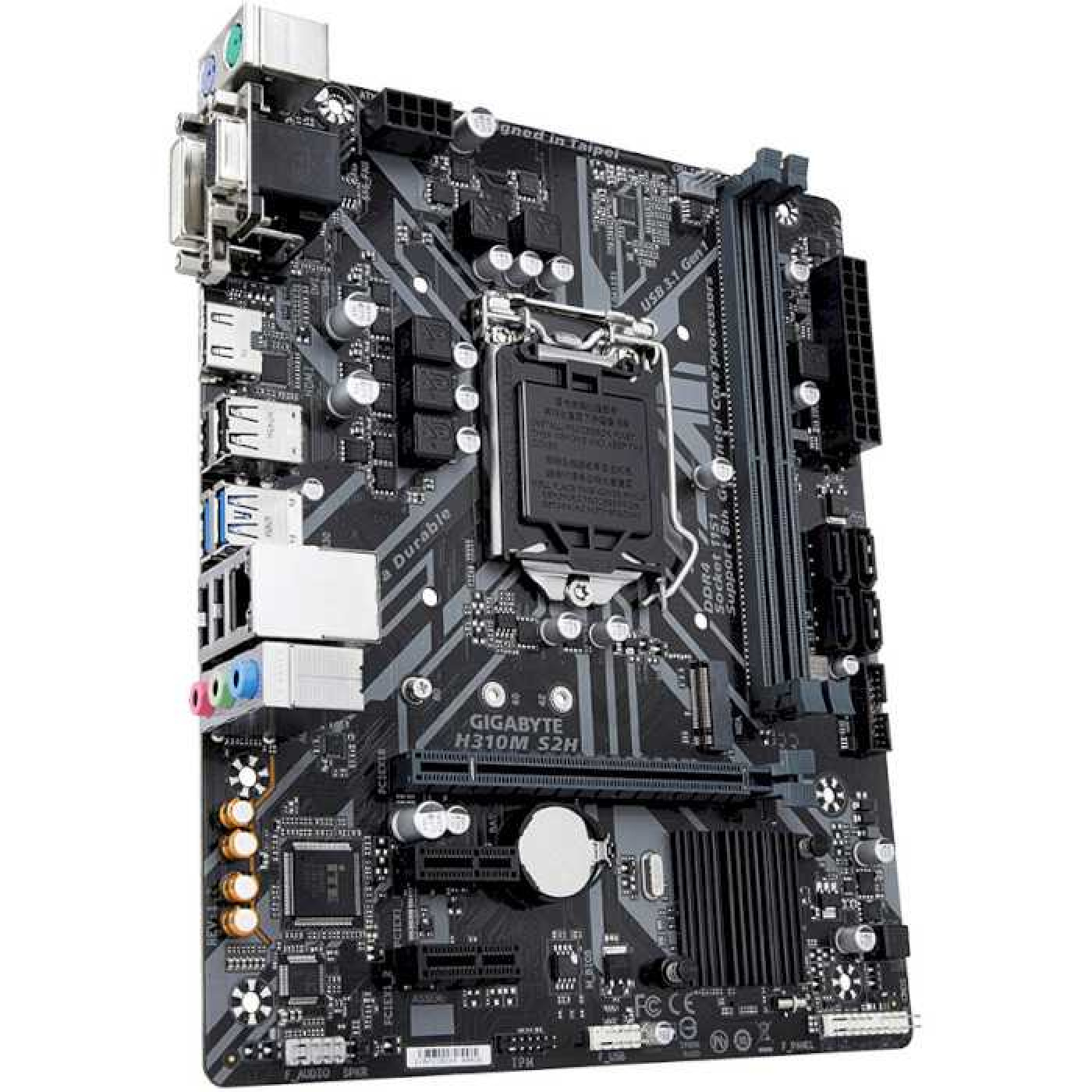 Материнська плата Gigabyte H310M S2H 1.2 (H310M S2H rev.1.2) (Socket 1151 v2, Intel H310, Micro-ATX)