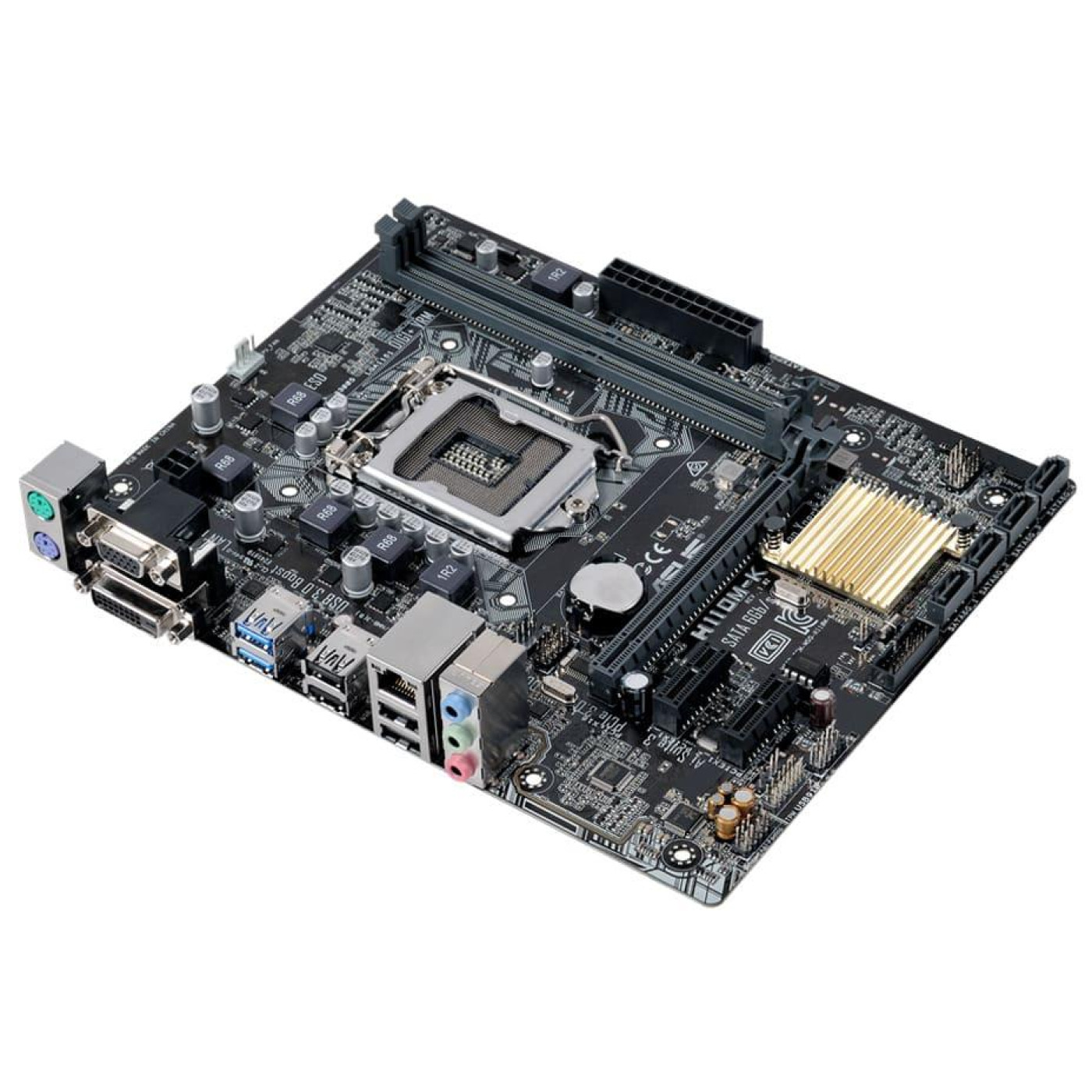 Материнская плата ASUS H110M-K (H110M-K) (Socket 1151, Intel H110, Micro-ATX) Б/у