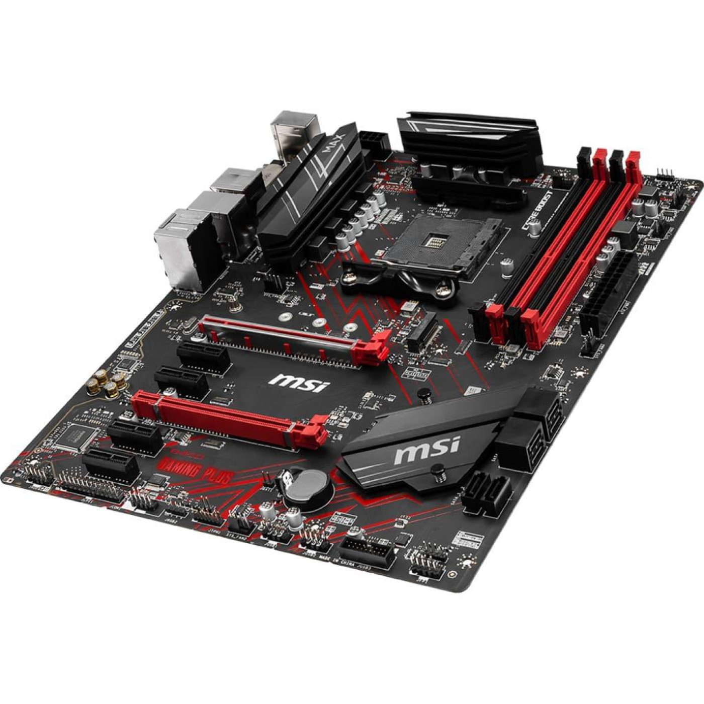 Материнська плата MSI B450 Gaming Plus Max (B450 Gaming Plus Max) (Socket AM4, AMD B450, ATX) Б/в
