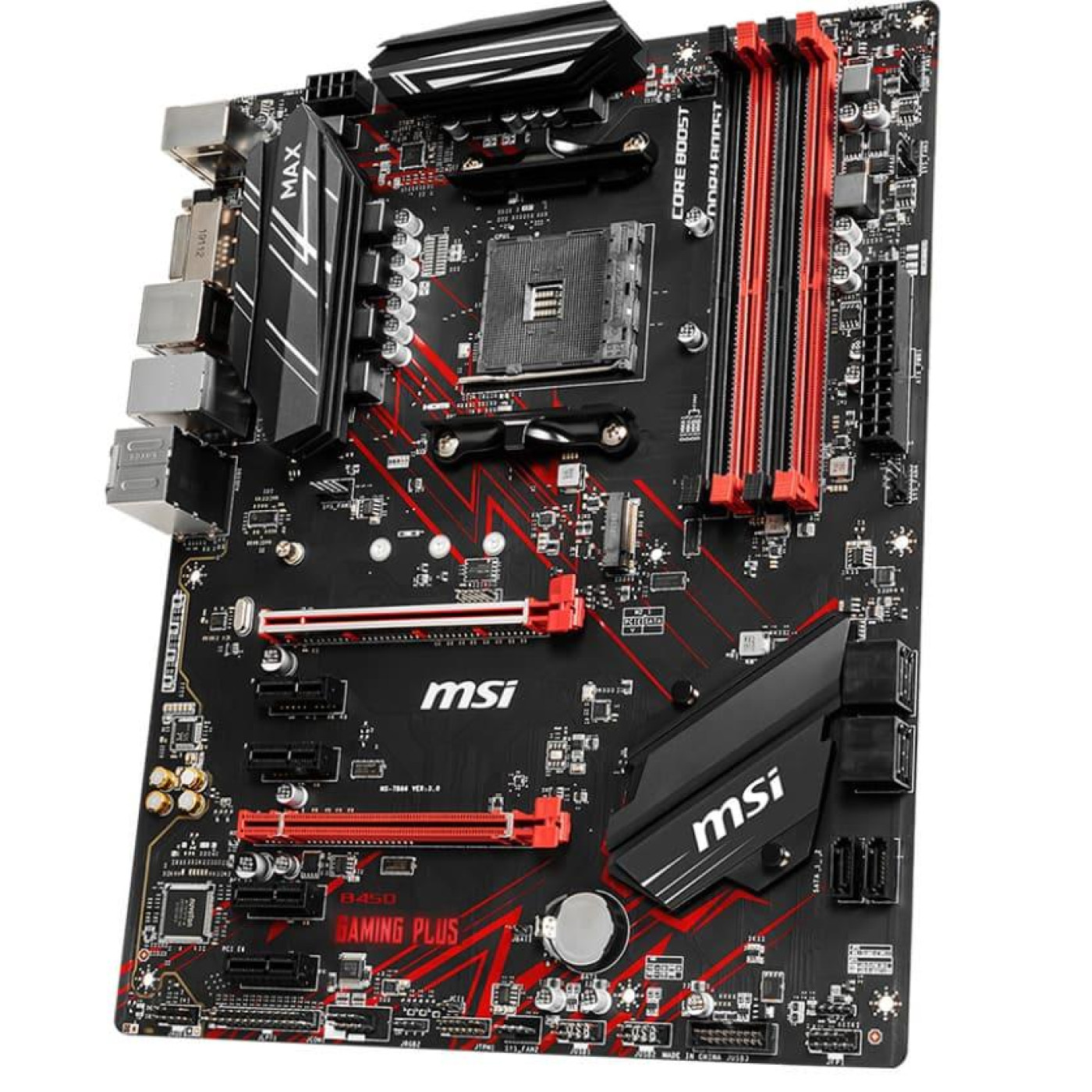 Материнська плата MSI B450 Gaming Plus Max (B450 Gaming Plus Max) (Socket AM4, AMD B450, ATX) Б/в