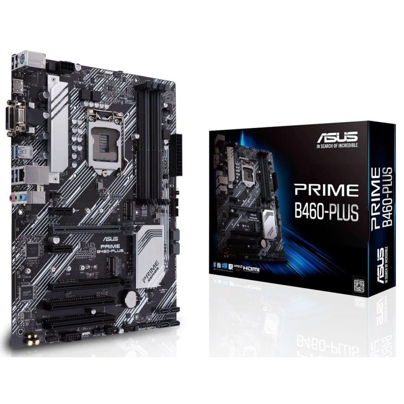 Материнская плата ASUS PRIME B460-Plus (Prime B460-Plus) (Socket 1200, Intel B460, ATX) Б/у,U1