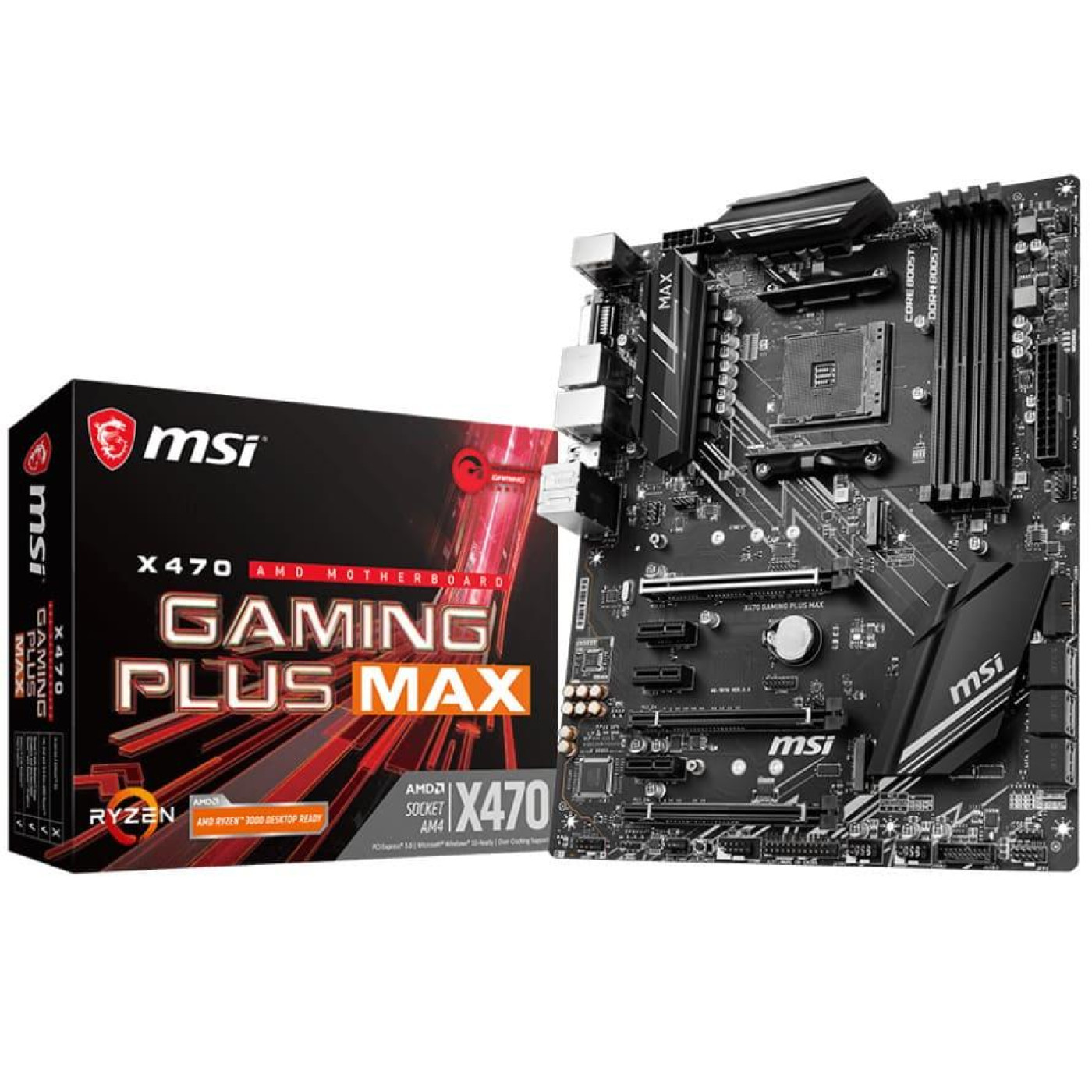 Материнская плата MSI X470 Gaming Plus Max (X470 Gaming Plus Max) (Socket AM4, AMD X470, ATX) Б/у
