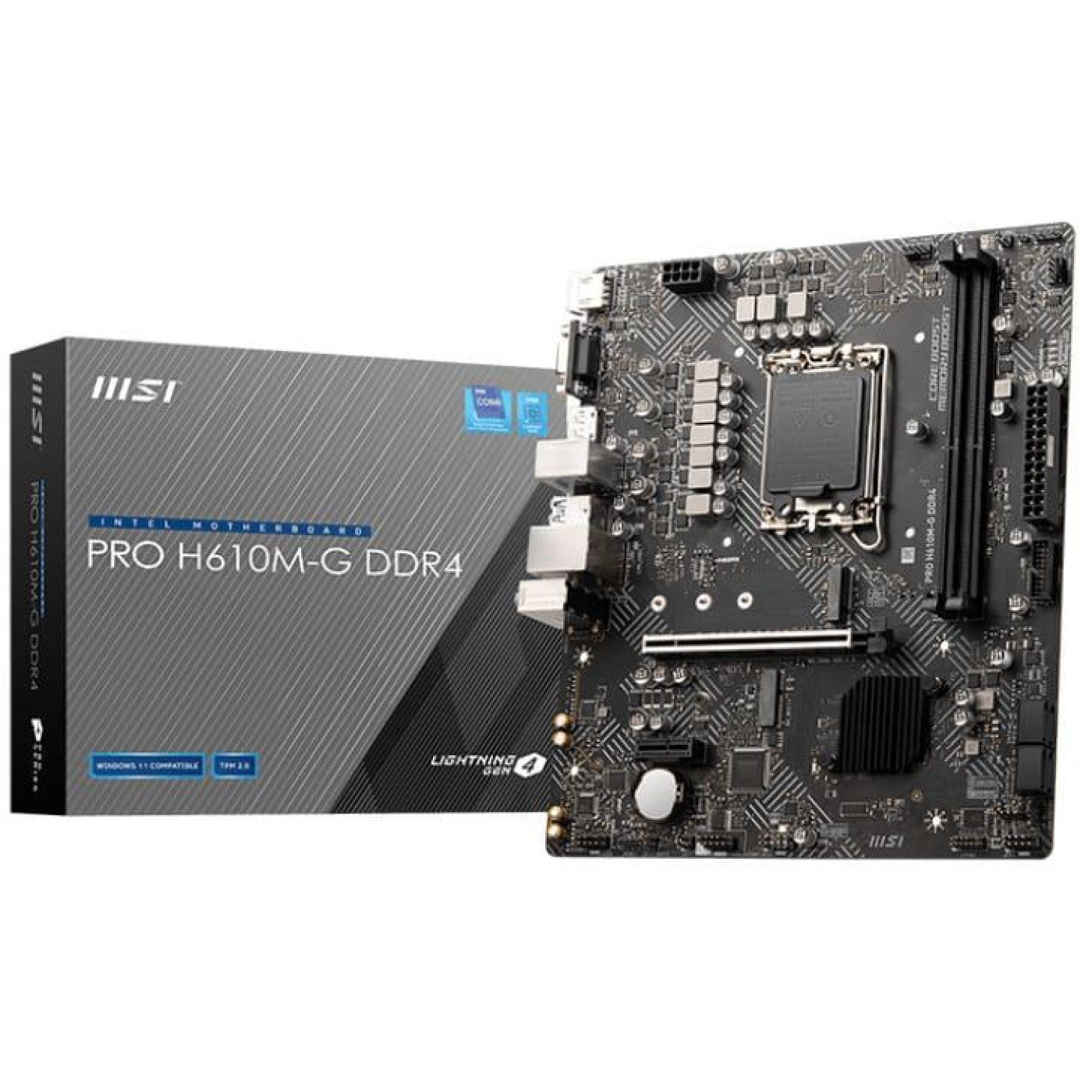 Материнська плата MSI PRO H610M-G (PRO H610M-G) (Socket 1700, Intel H610, Micro-ATX)