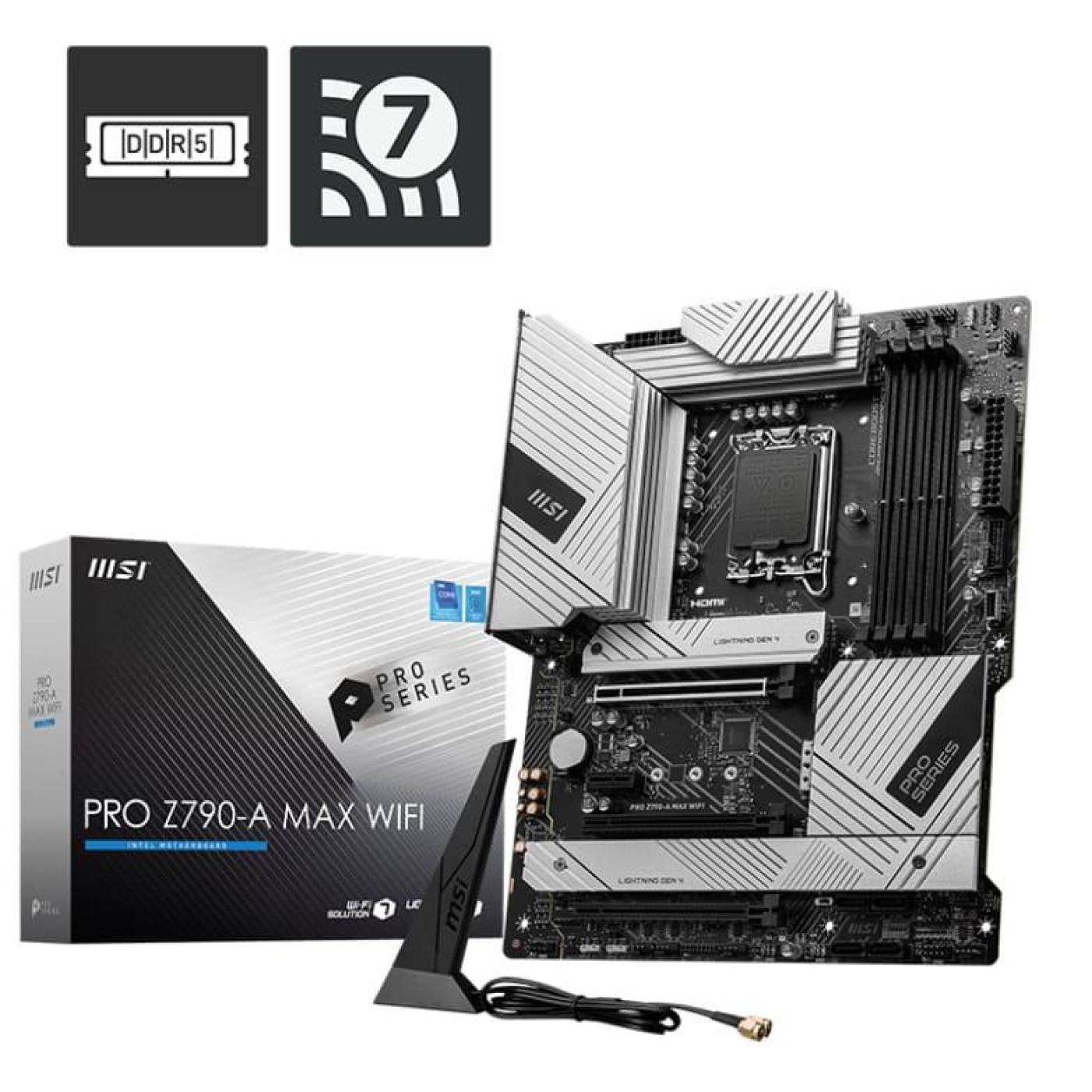 Материнська плата MSI PRO Z790-A MAX WIFI (PRO Z790-A MAX WIFI) (Socket 1700, Intel Z790, ATX) Б/в
