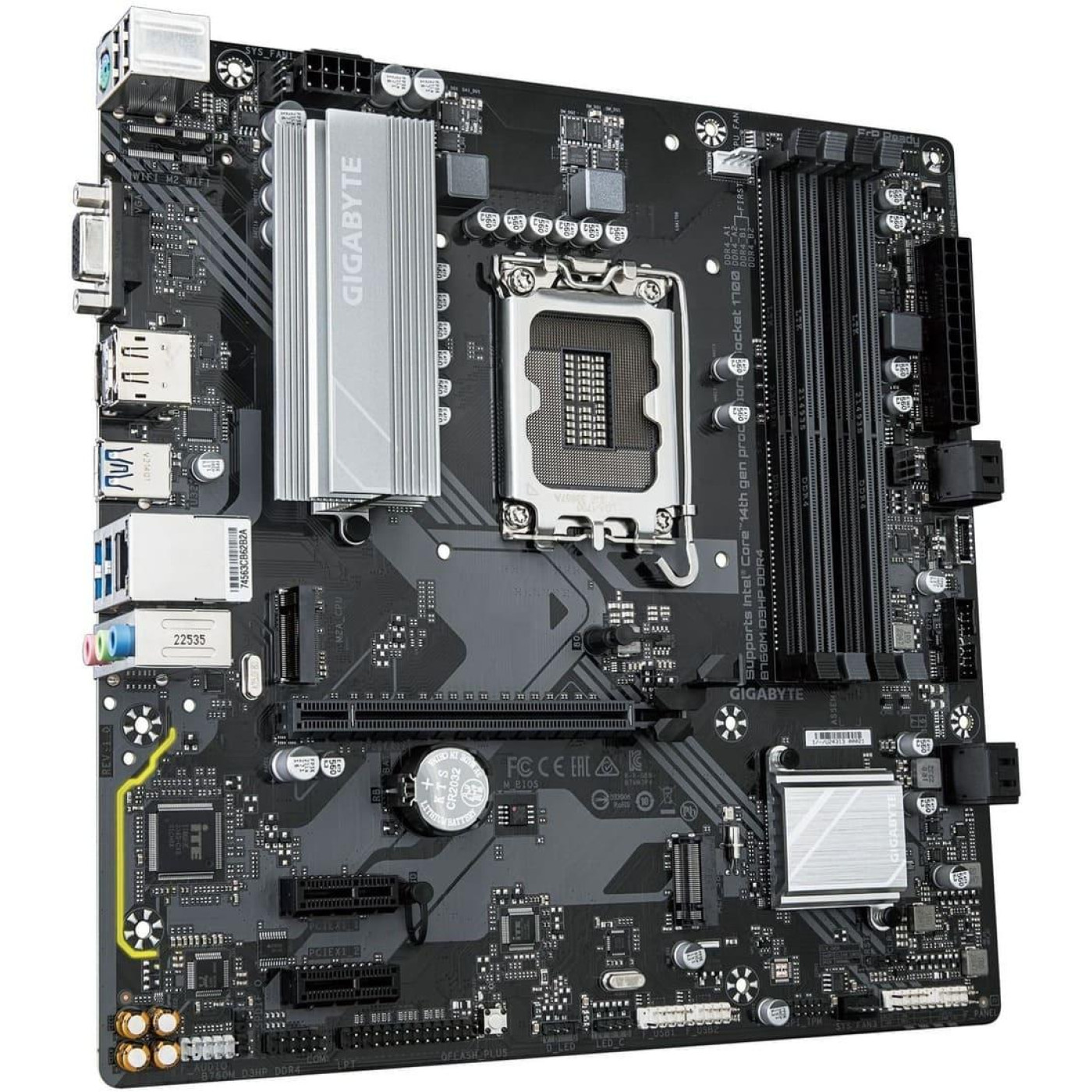 Материнська плата GIGABYTE B760M D3HP DDR4 (B760M D3HP DDR4) (Socket 1700, Intel B760, Micro-ATX) Б/в