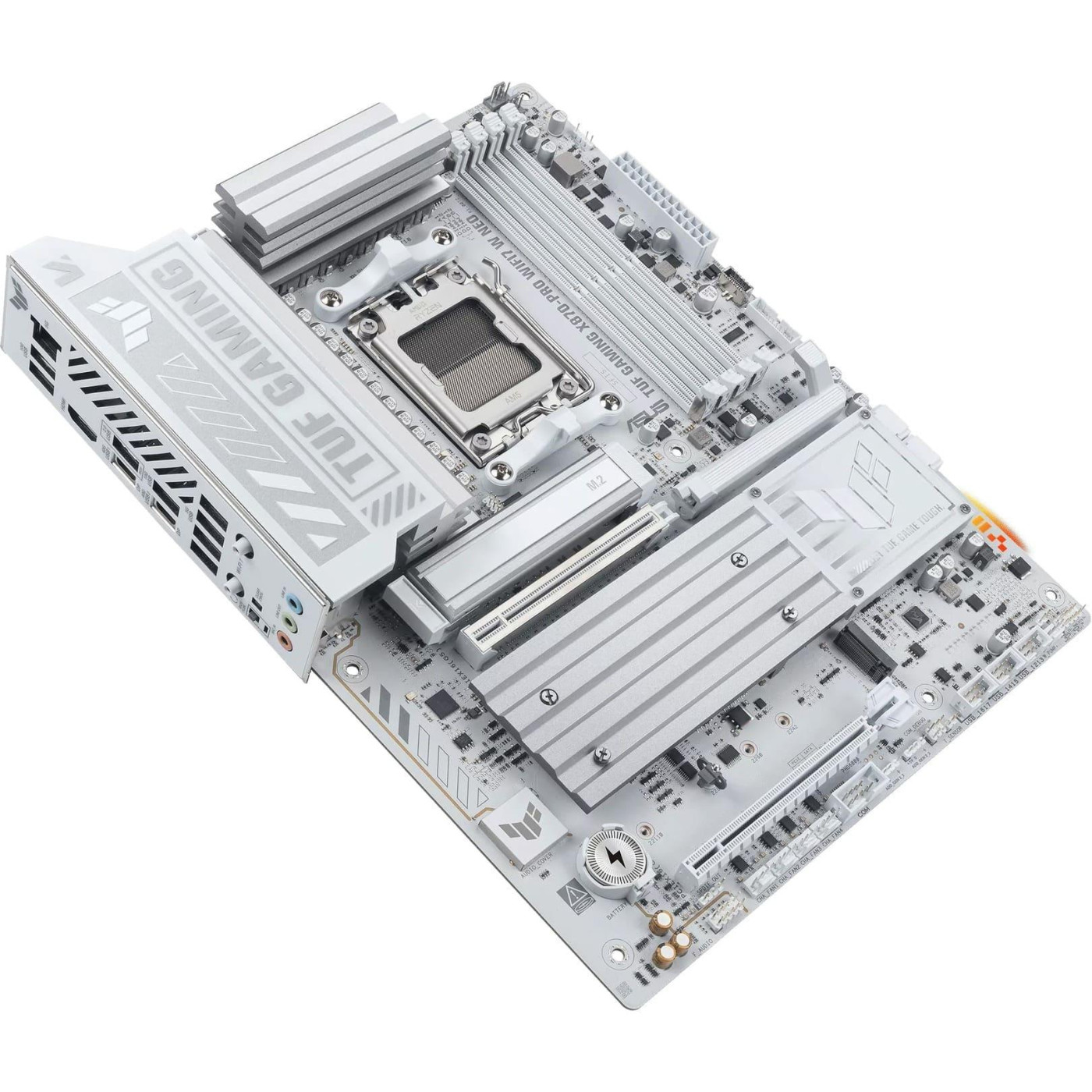 Материнская плата ASUS TUF GAMING X870-PRO WIFI7 W NEO White (TUF GAMING X870-PRO WIFI7 W NEO) (Socket AM5, AMD X870, ATX)