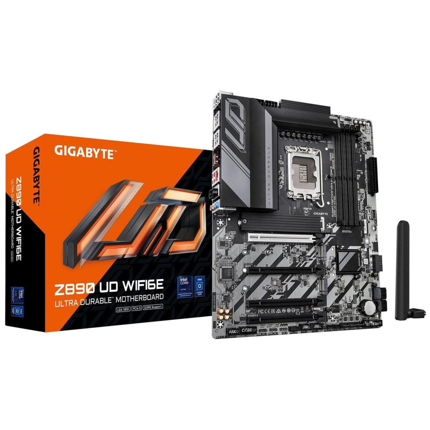 Материнська плата Gigabyte Z890 UD WIFI6E (Z890 UD WIFI6E) (Socket 1851, Intel Z890, ATX)