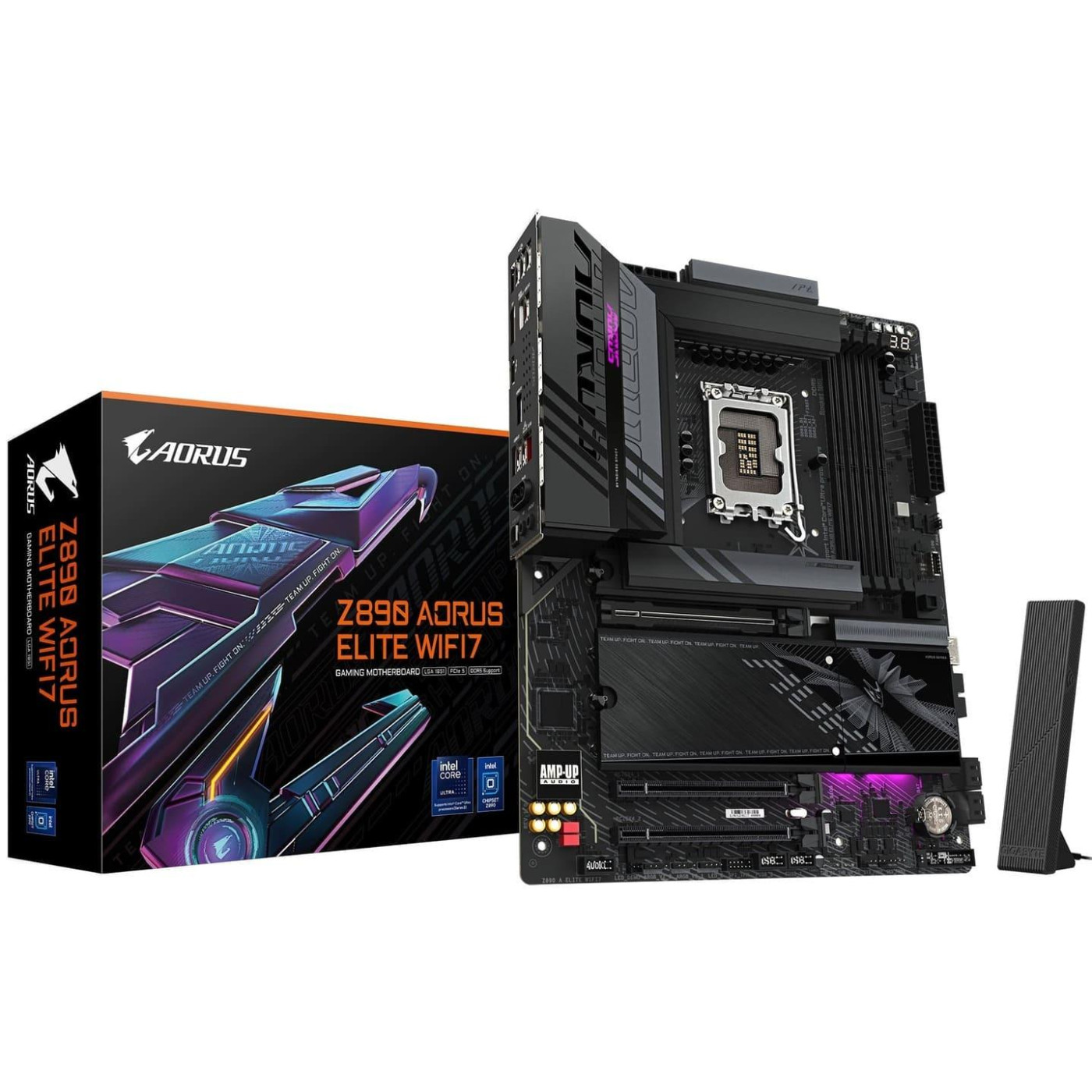 Материнська плата Gigabyte Z890 AORUS ELITE WIFI7 (Z890 AORUS ELITE WIFI7) (Socket 1851, Intel Z890, ATX)