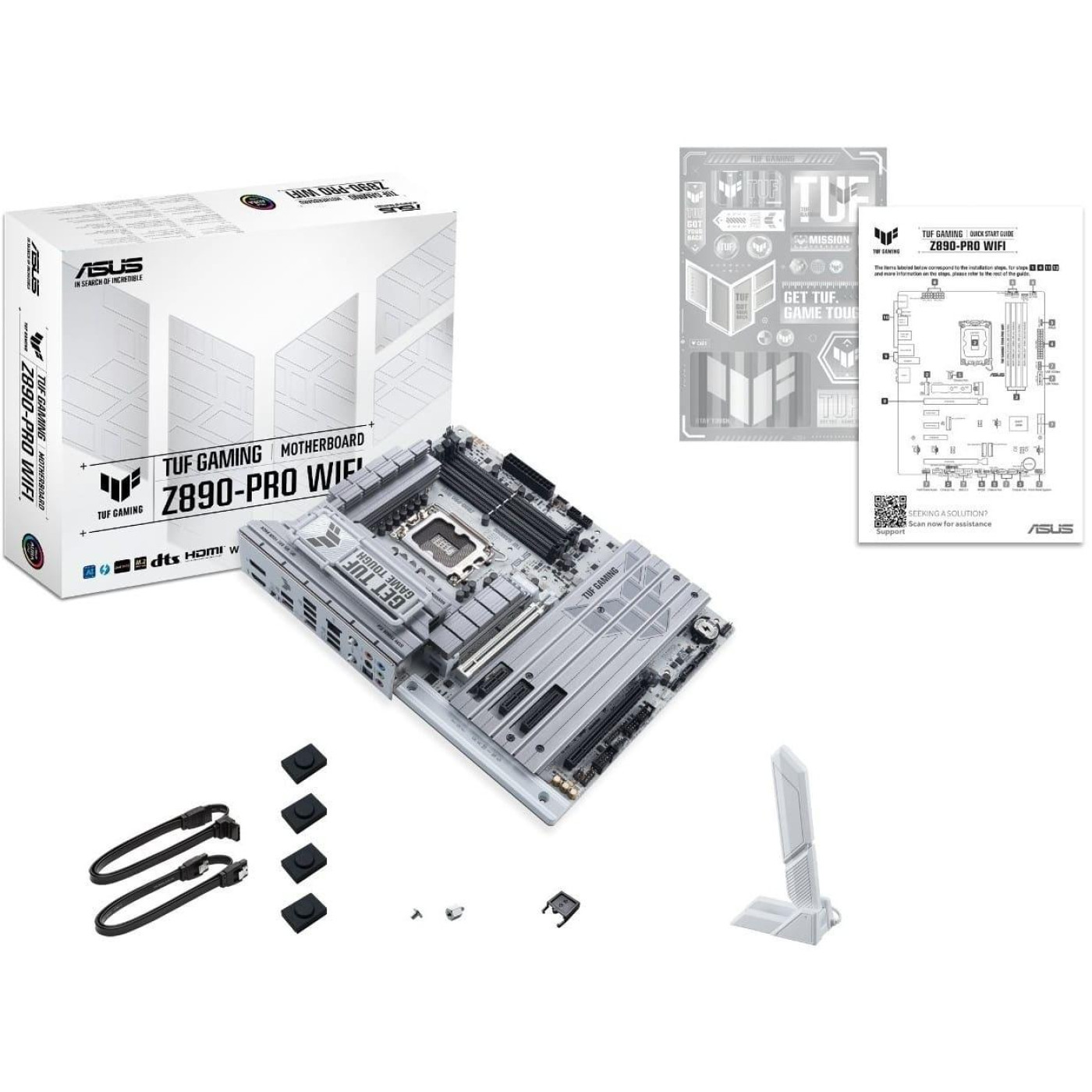 Материнська плата ASUS TUF GAMING Z890-PRO WIFI (TUF GAMING Z890-PRO WIFI) (Socket 1851, Intel Z890, ATX) Б/в