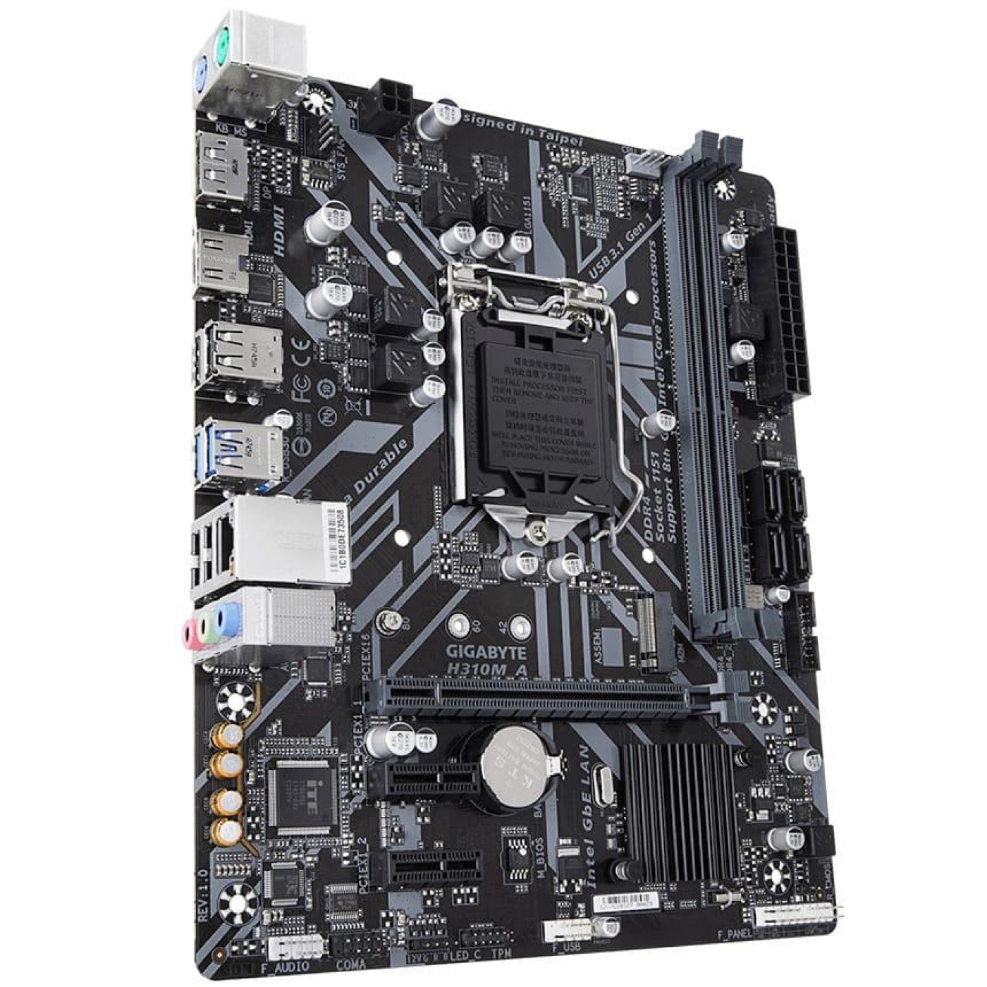 Материнська плата GIGABYTE H310M A (H310M A) (Socket 1151 v2, Intel H310, Micro-ATX) Б/в
