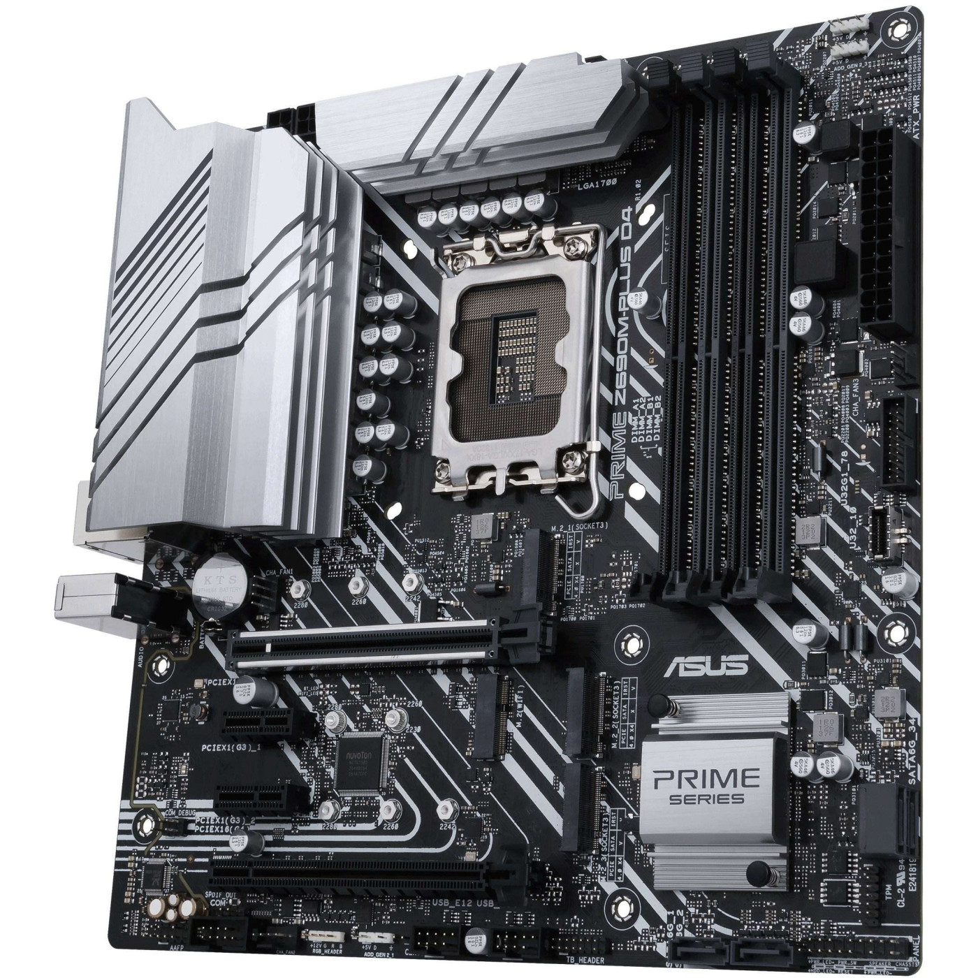 Материнская плата ASUS PRIME Z690M-PLUS D4 (PRIME Z690M-PLUS D4) (Socket 1700, Intel Z690, ATX) Б/у