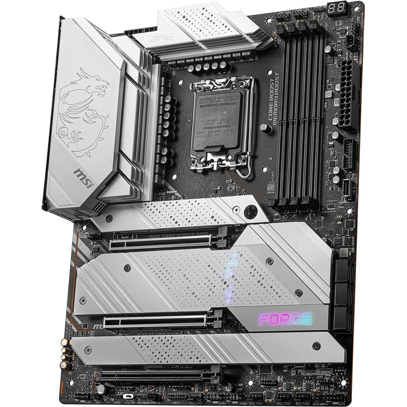 Материнская плата MSI MPG Z690 FORCE WIFI (MPG Z690 FORCE WIFI) (Socket 1700, Intel Z690, ATX) Б/у