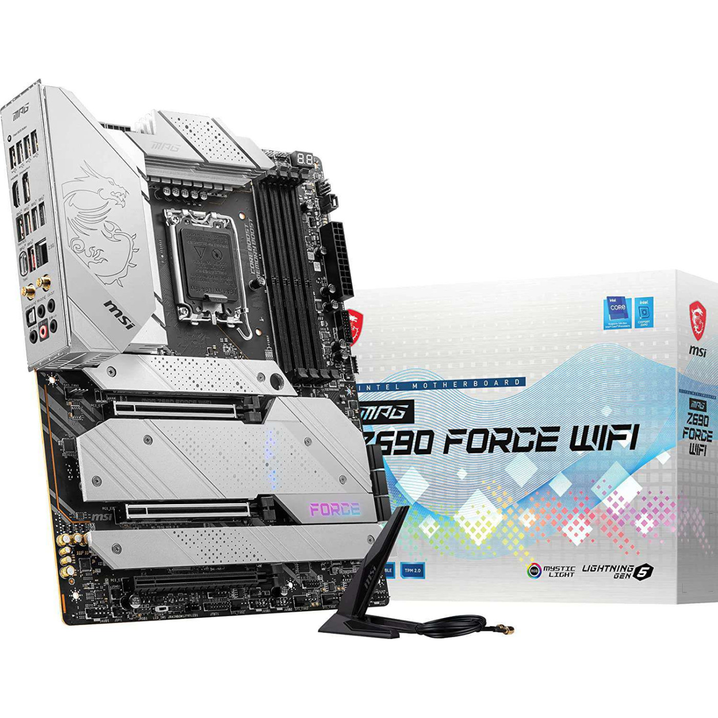 Материнская плата MSI MPG Z690 FORCE WIFI (MPG Z690 FORCE WIFI) (Socket 1700, Intel Z690, ATX) Б/у