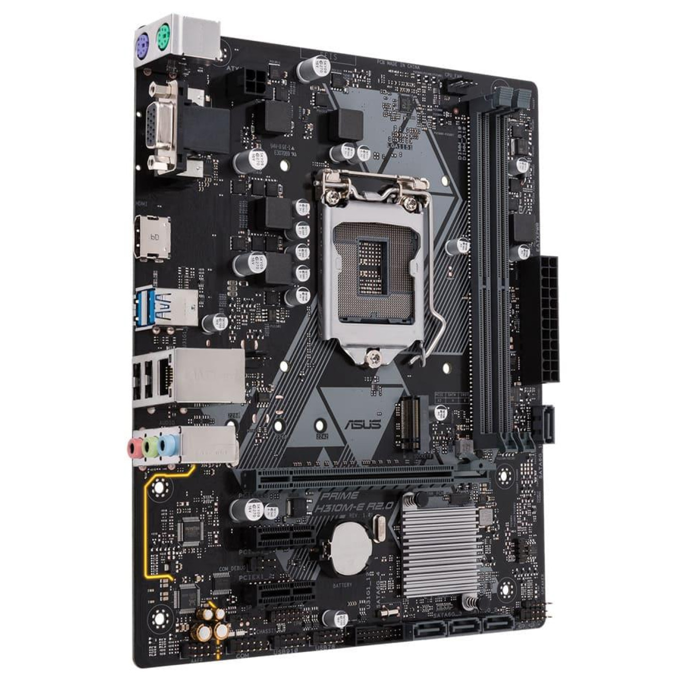 Материнська плата ASUS Prime H310M-E R2.0 (Prime H310M-E R2.0) (Socket 1151 v2, Intel H310, Micro-ATX) Б/в