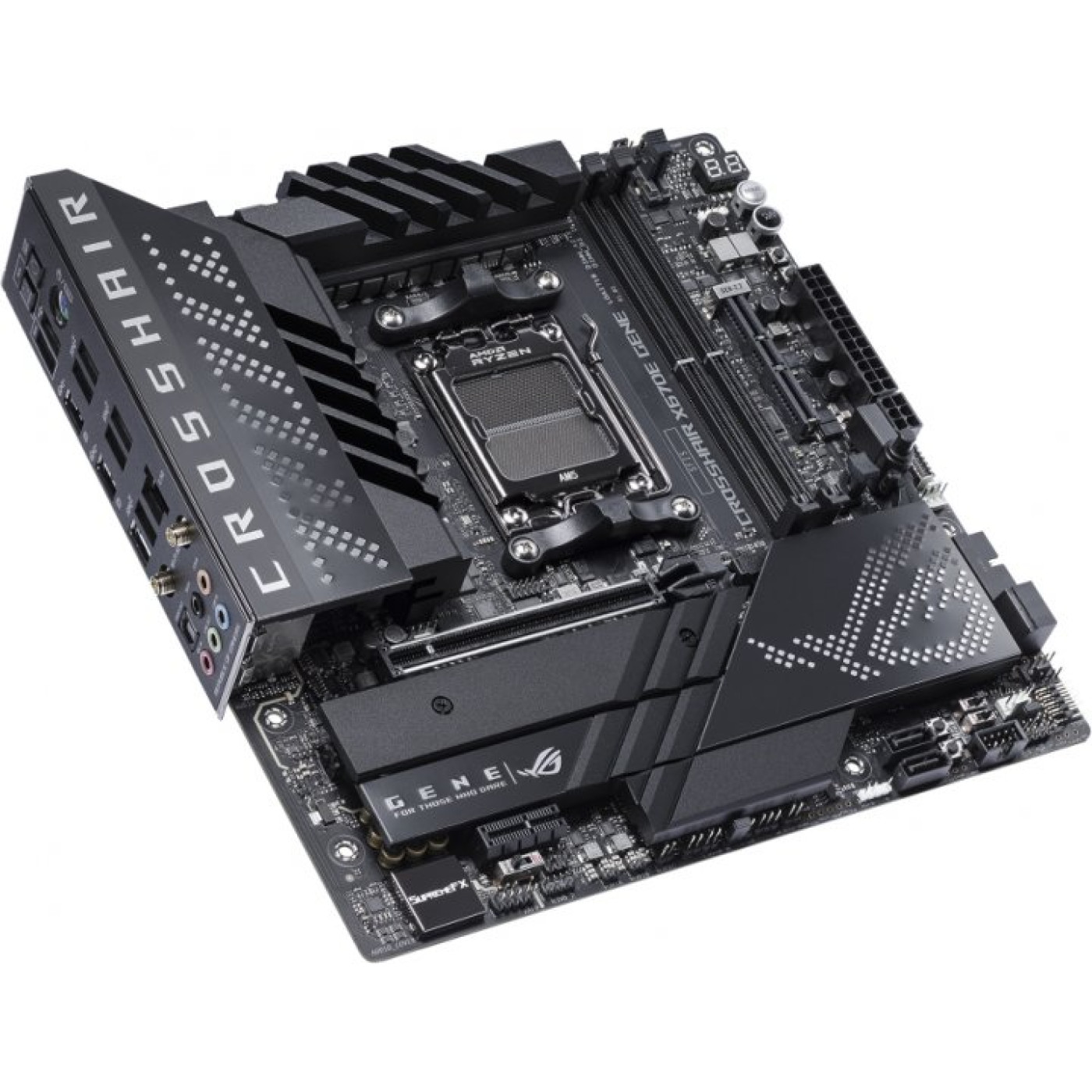 Материнська плата ASUS ROG CROSSHAIR X670E GENE (ROG CROSSHAIR X670E GENE) (Socket AM5, AMD X670E, Micro-ATX) Б/в