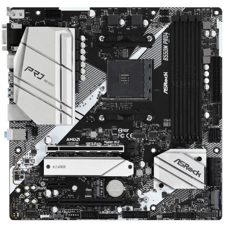 Материнська плата AsRock B550M Pro4 (B550M Pro4) (Socket AM4, AMD B550, Micro-ATX)