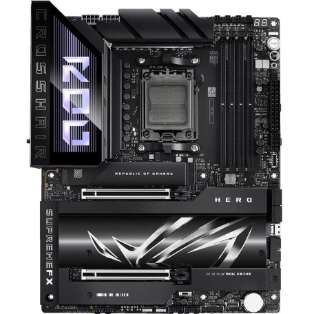 Материнська плата ASUS ROG CROSSHAIR X870E HERO WiFi (CROSSHAIR X870E HERO) (Socket AM5, AMD X870E, ATX) Б/в