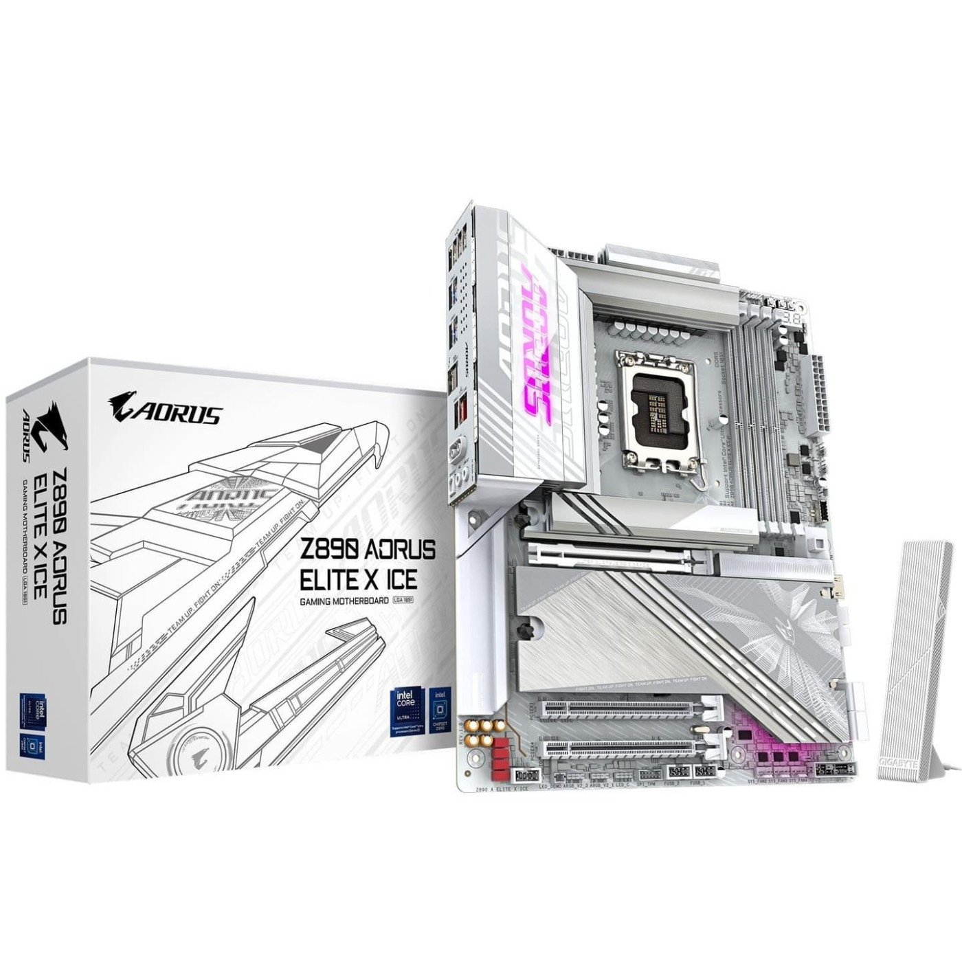 Материнська плата Gigabyte Z890 AORUS ELITE X ICE (Z890 AORUS ELITE X ICE) (Socket 1851, Intel Z890, ATX)