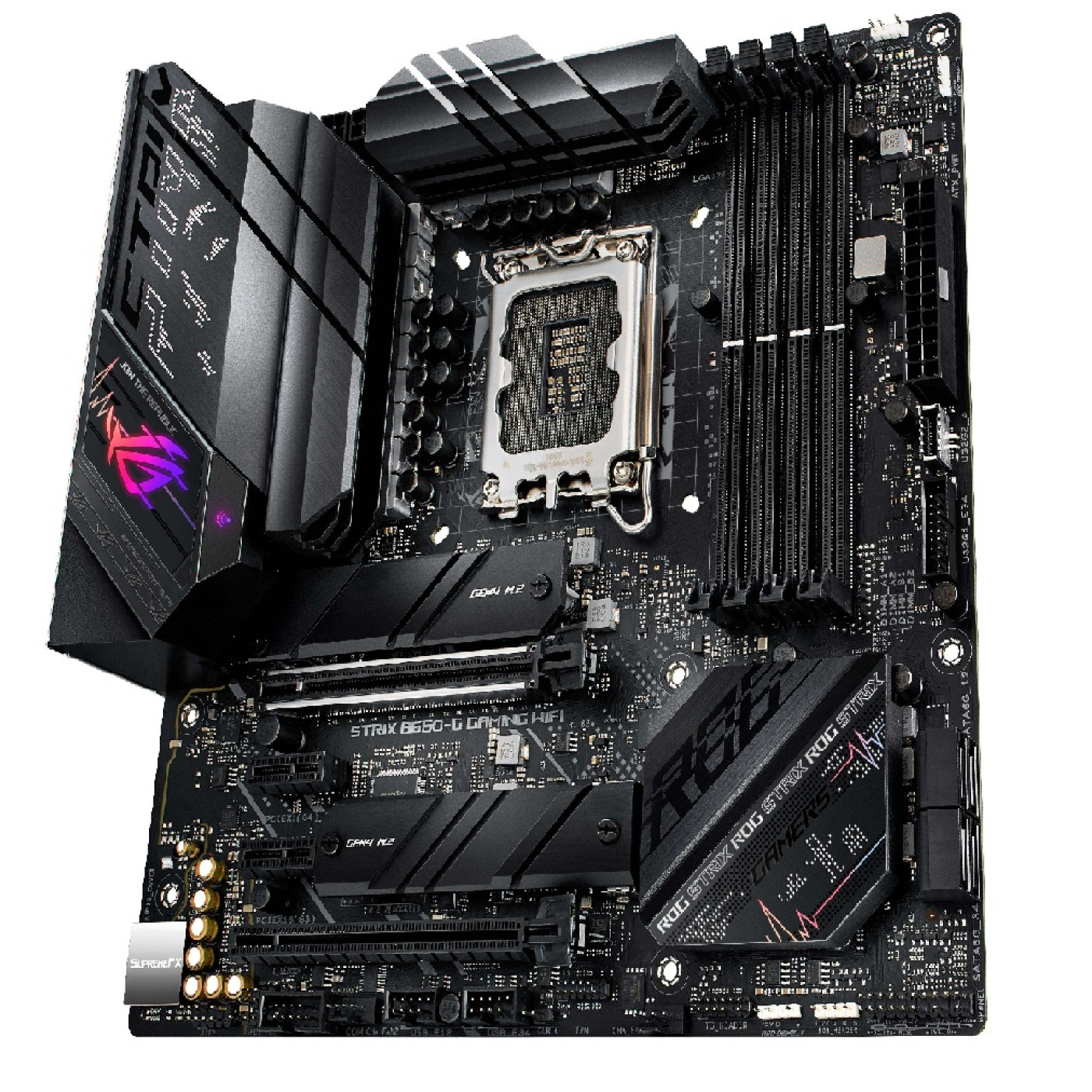 Материнская плата ASUS ROG STRIX B660-G GAMING WIFI (ROG STRIX B660-G GAMING WIFI) (Socket 1700, Intel B660, Micro-ATX) Б/у